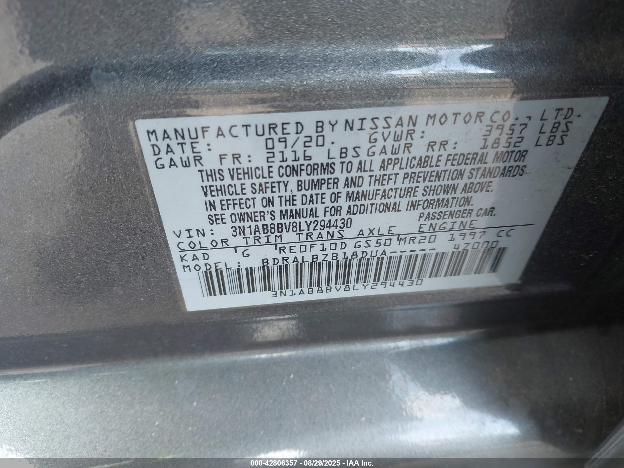 NISSAN SENTRA image 9