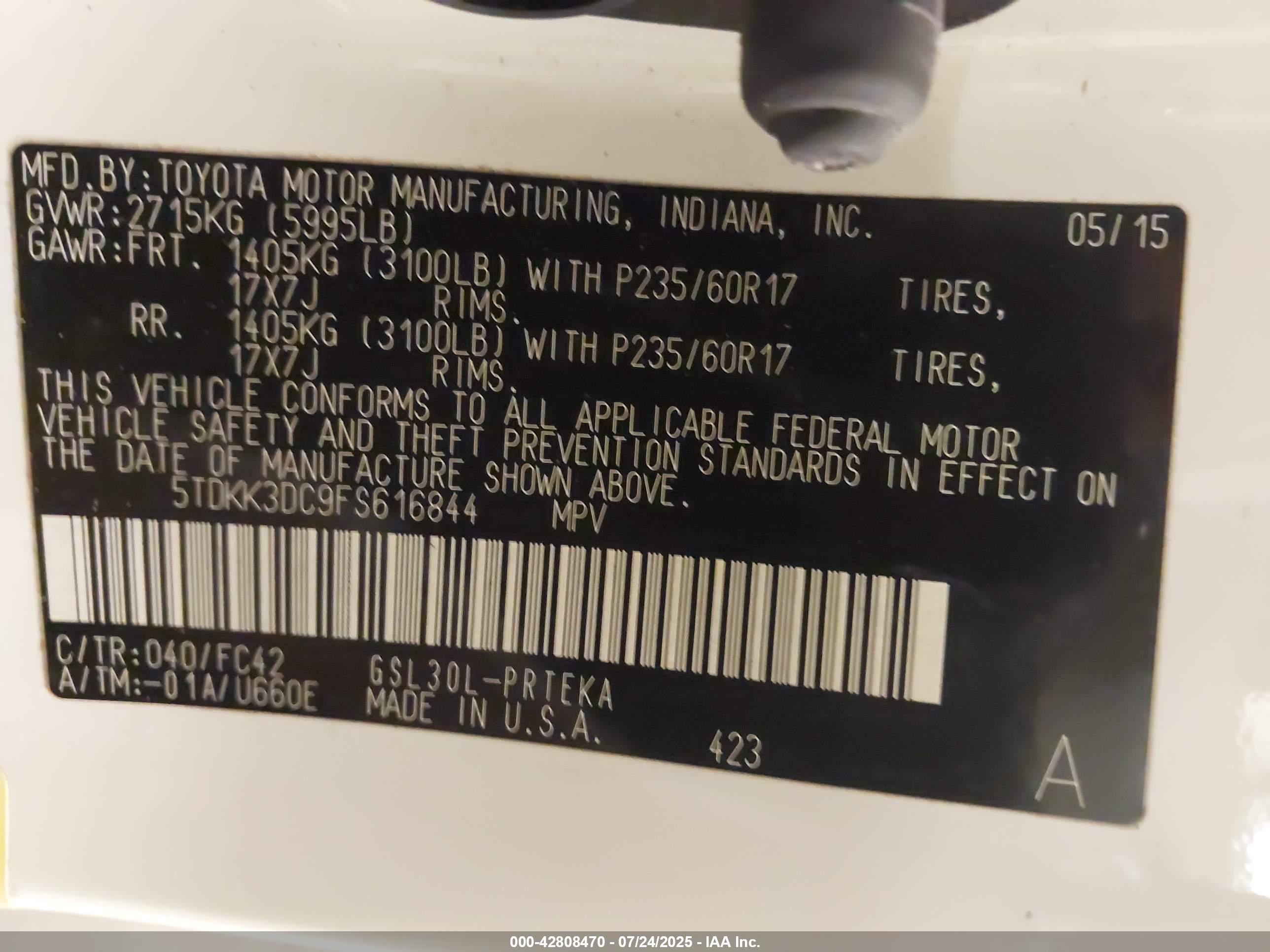 TOYOTA SIENNA image 9