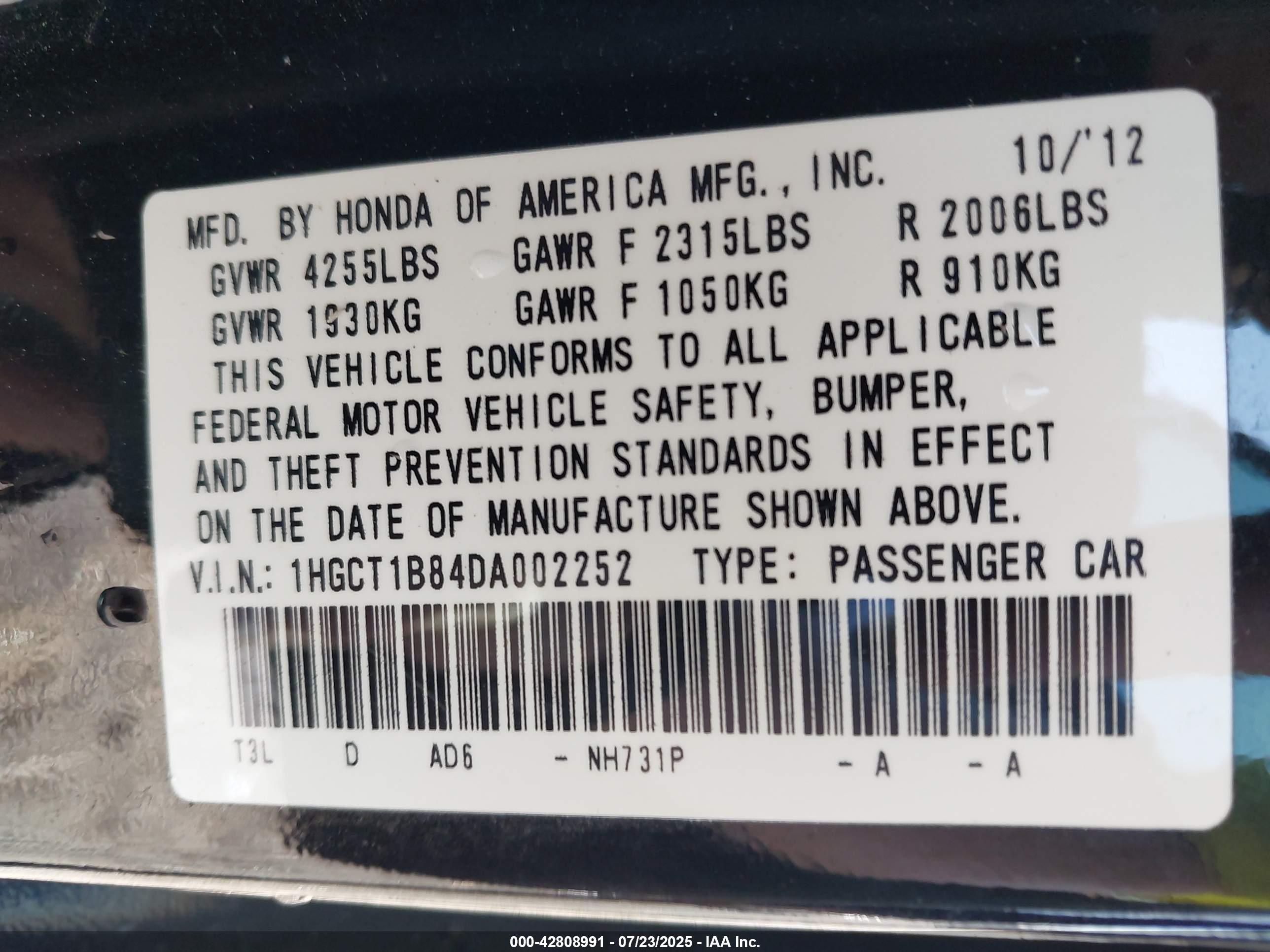 HONDA ACCORD image 9