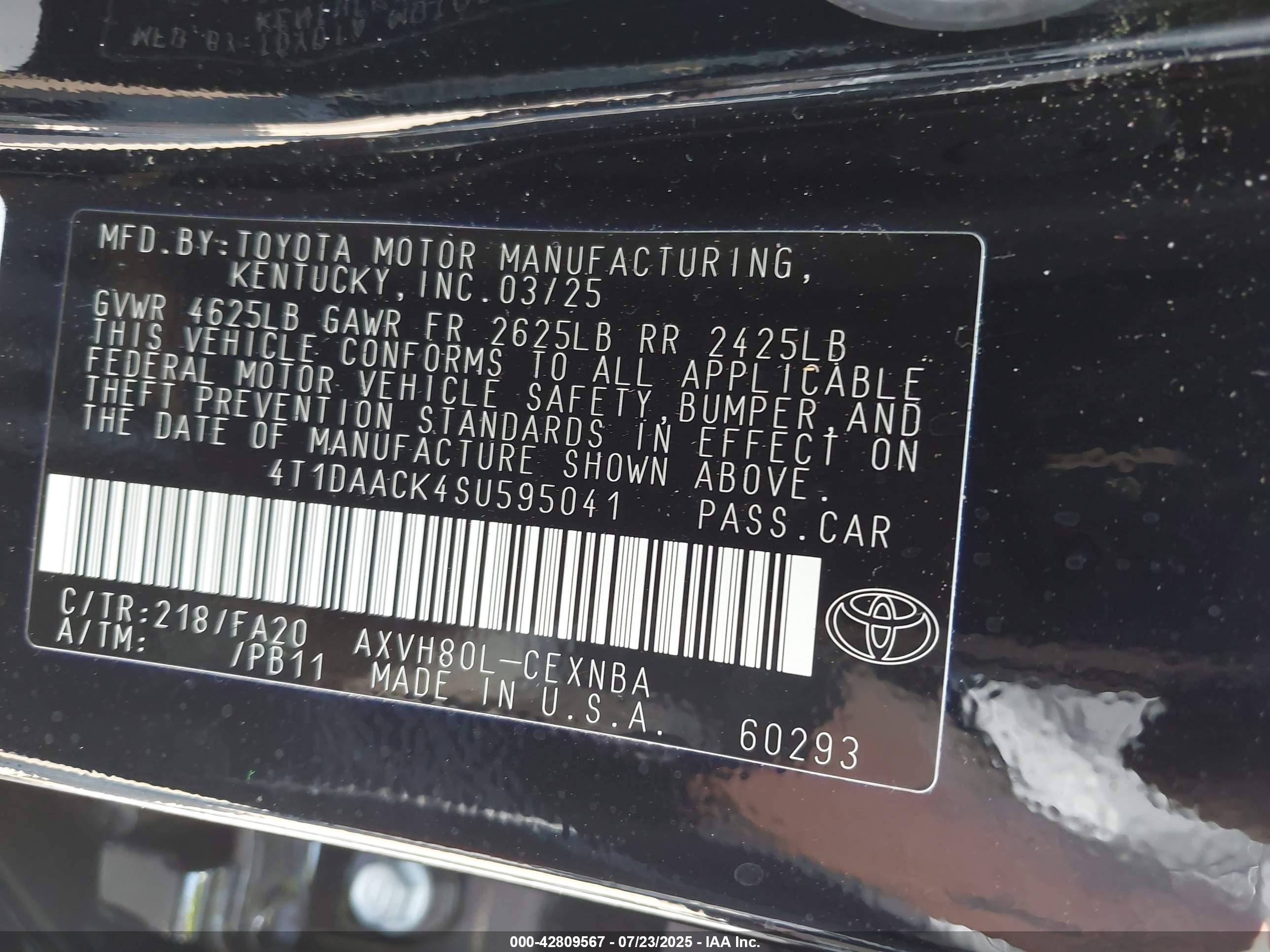 TOYOTA CAMRY image 9