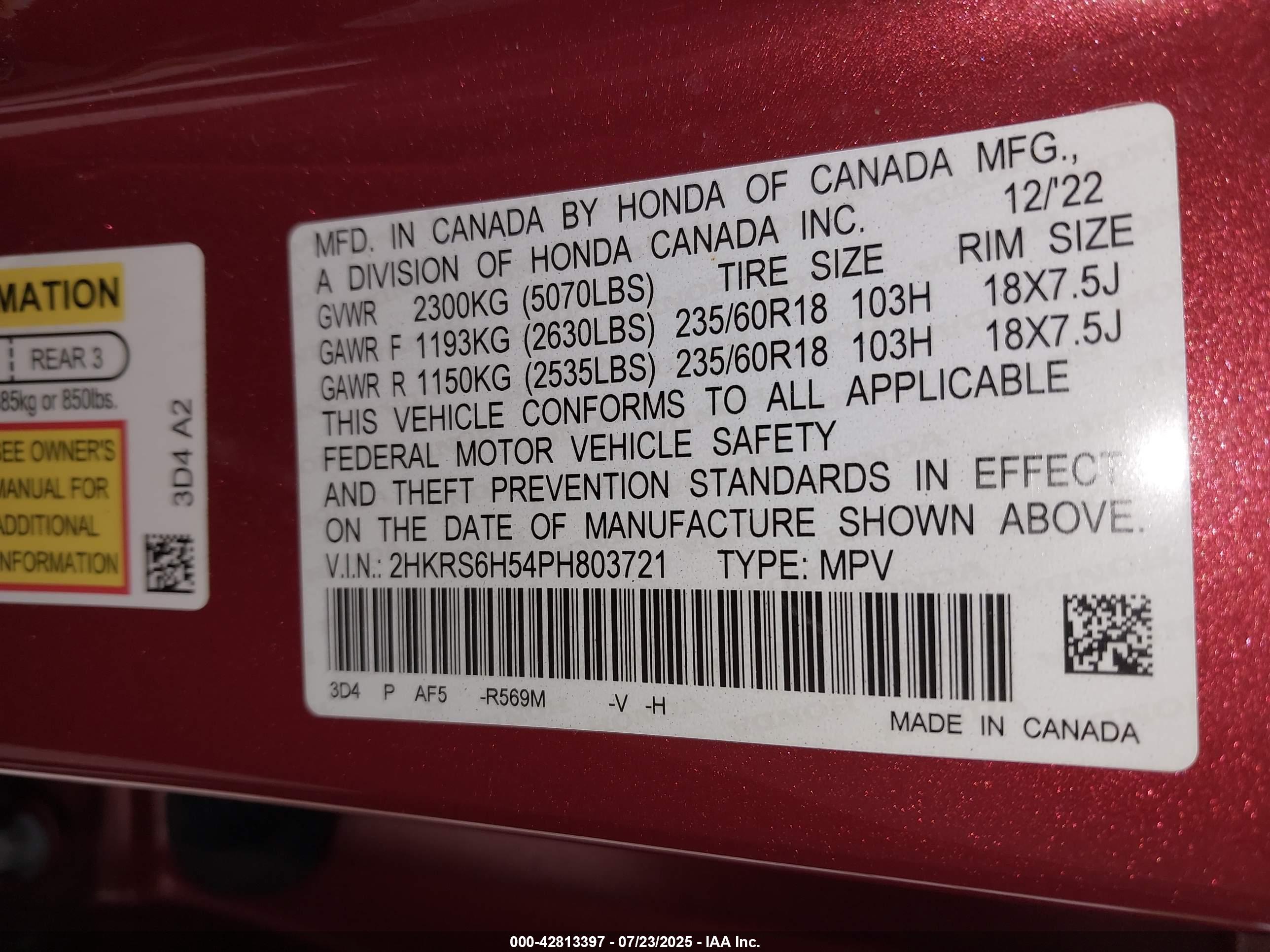 HONDA CR-V image 9