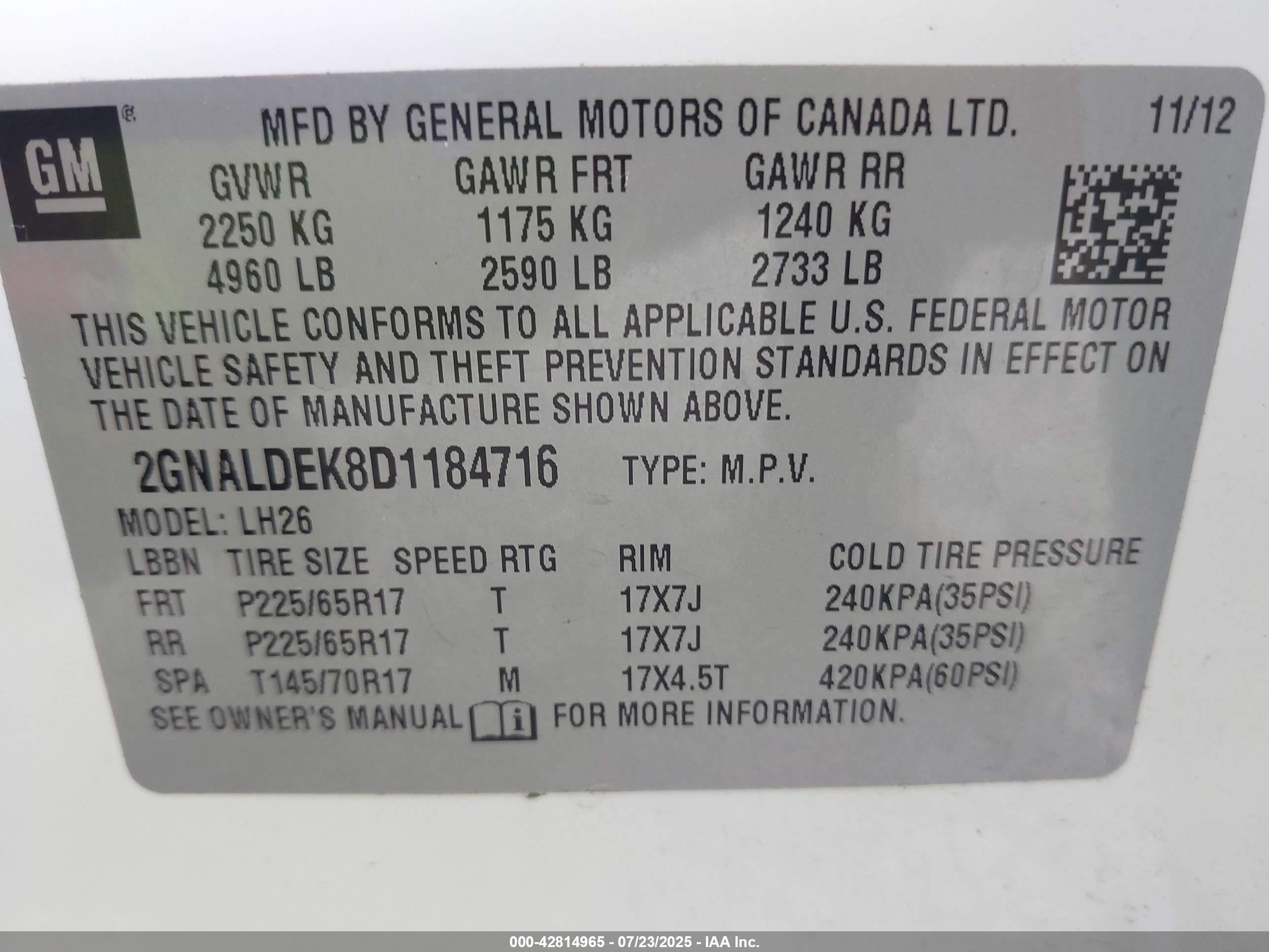 CHEVROLET EQUINOX image 9