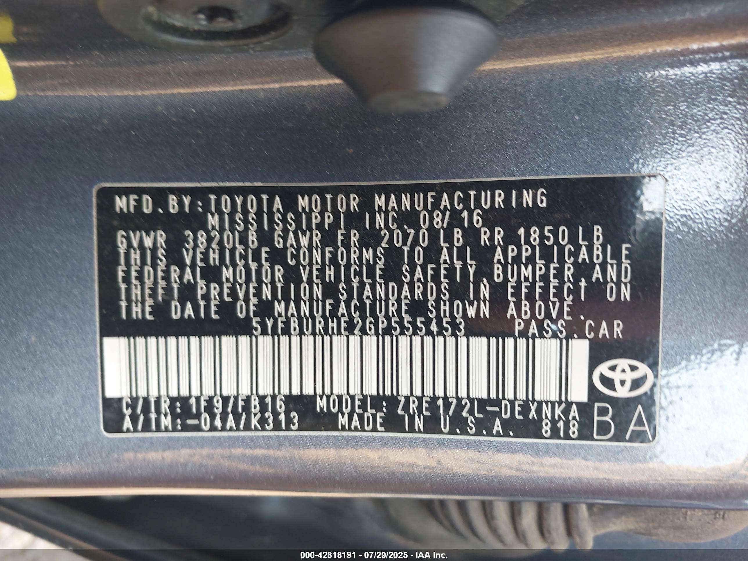 TOYOTA COROLLA image 9