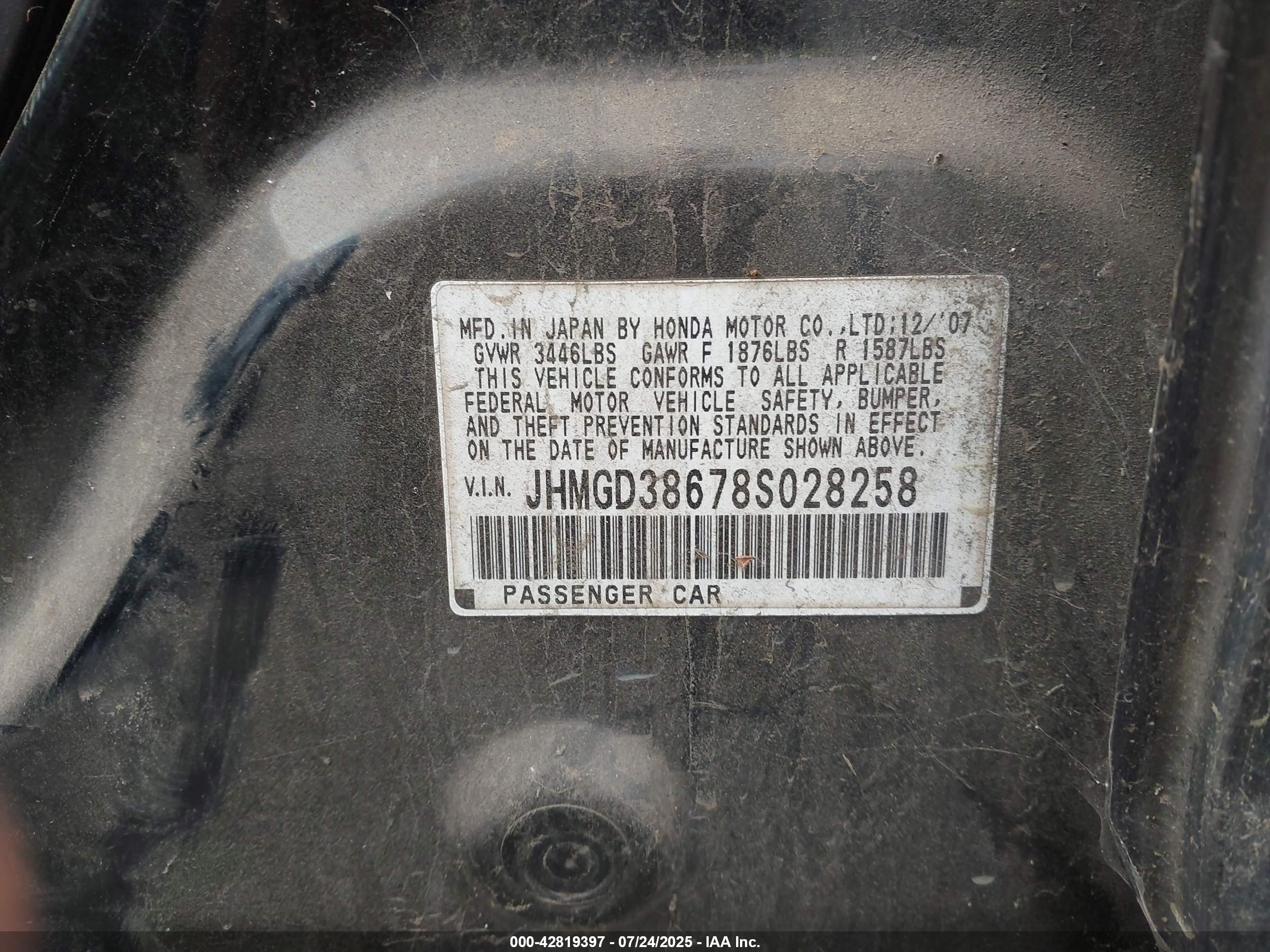 HONDA FIT image 9