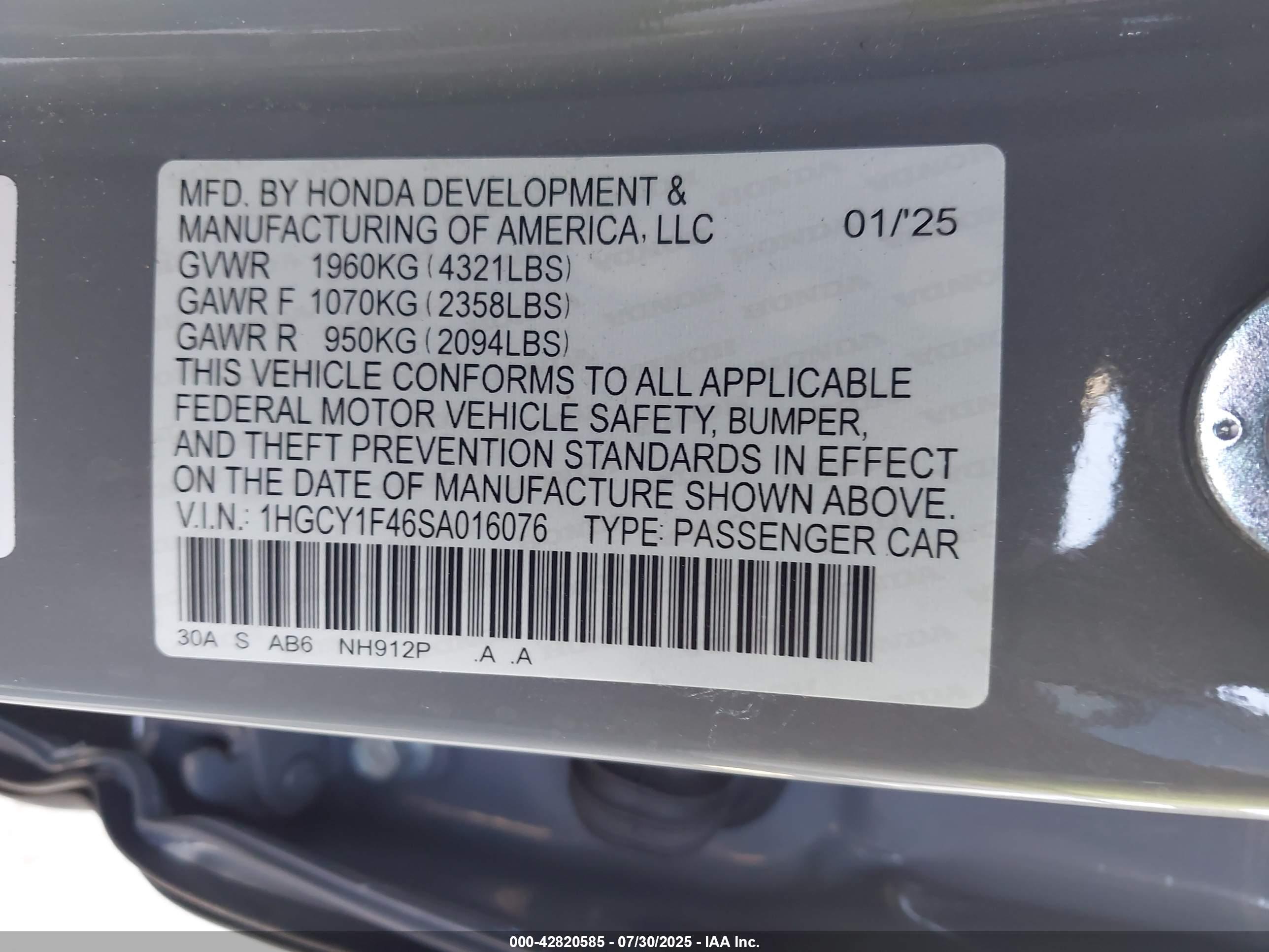 HONDA ACCORD image 9