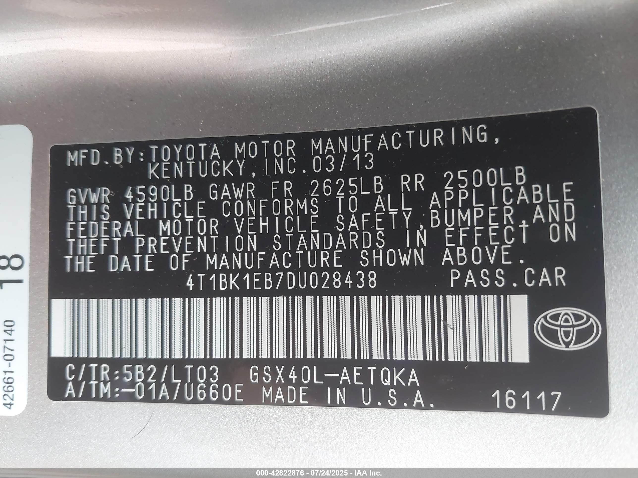 TOYOTA AVALON image 9