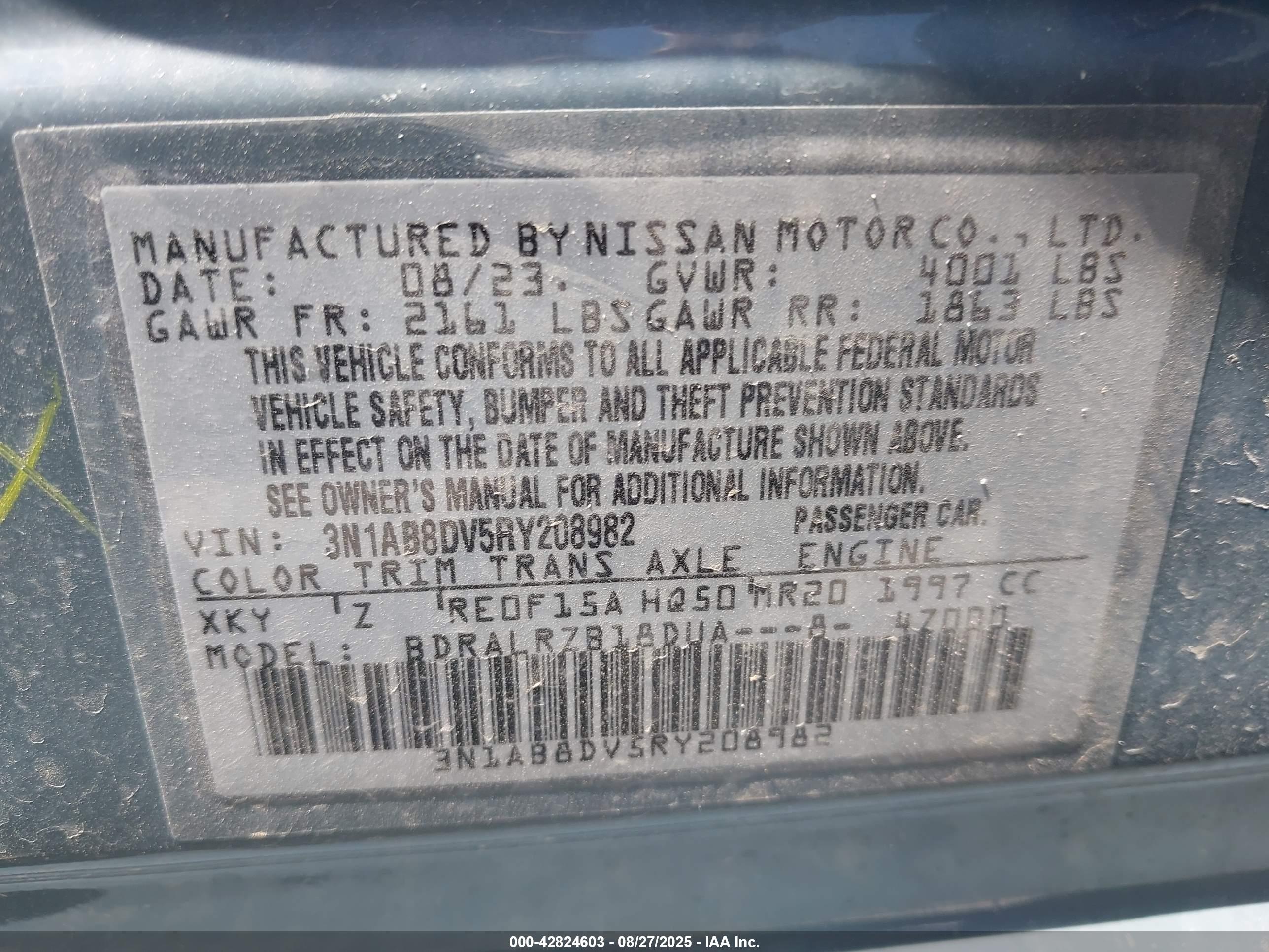 NISSAN SENTRA image 9