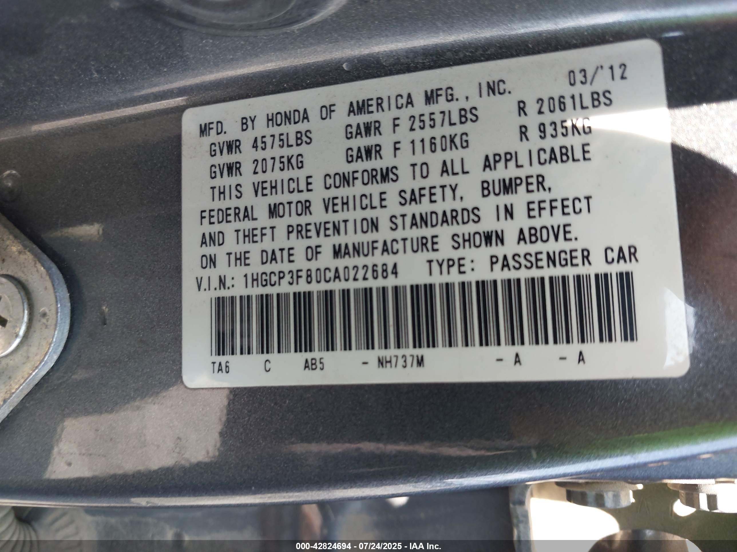HONDA ACCORD image 9