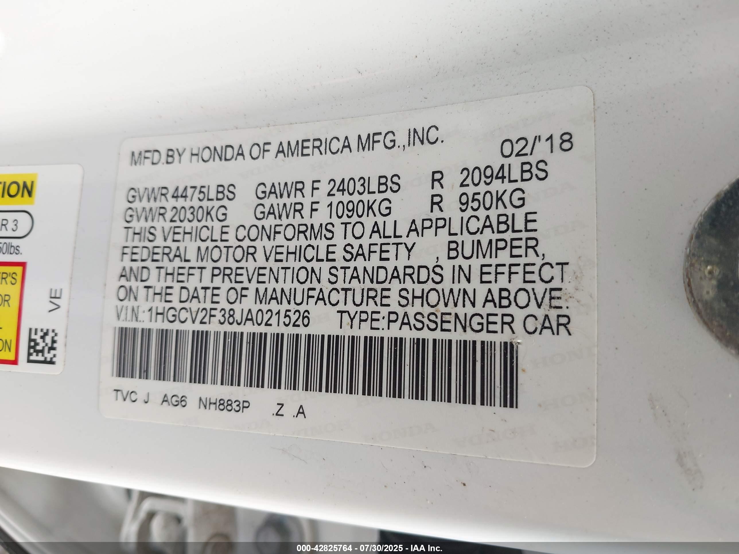 HONDA ACCORD image 9