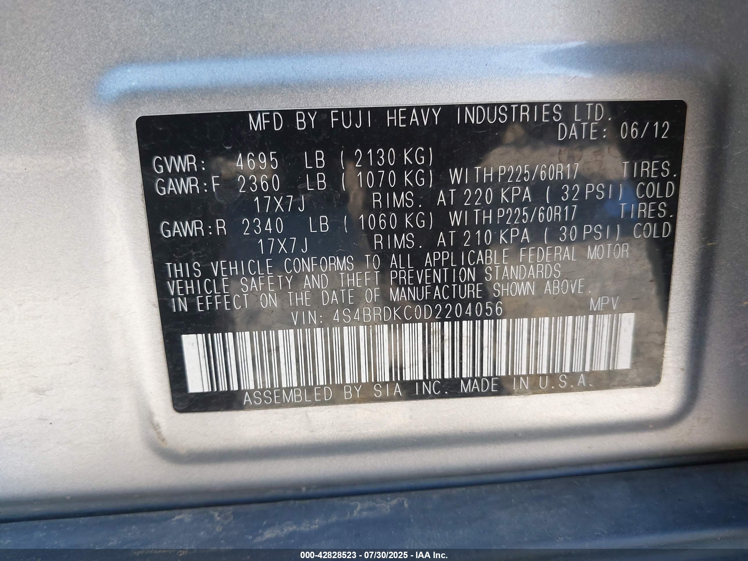 SUBARU OUTBACK image 9