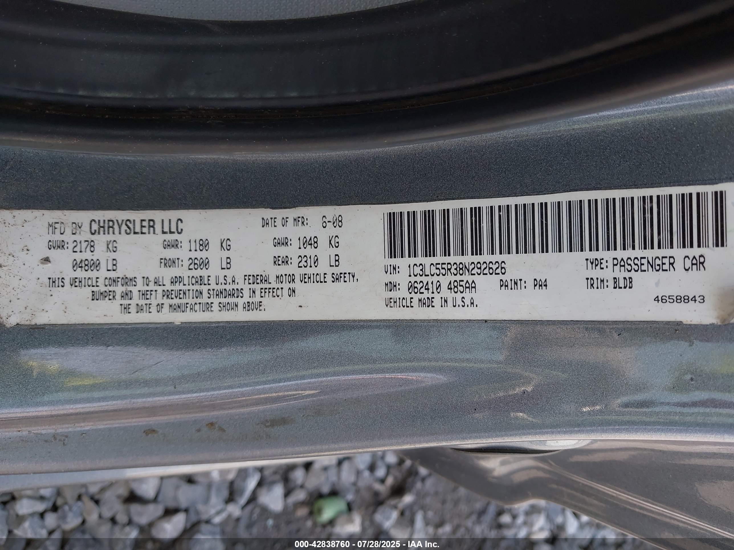 CHRYSLER SEBRING image 9