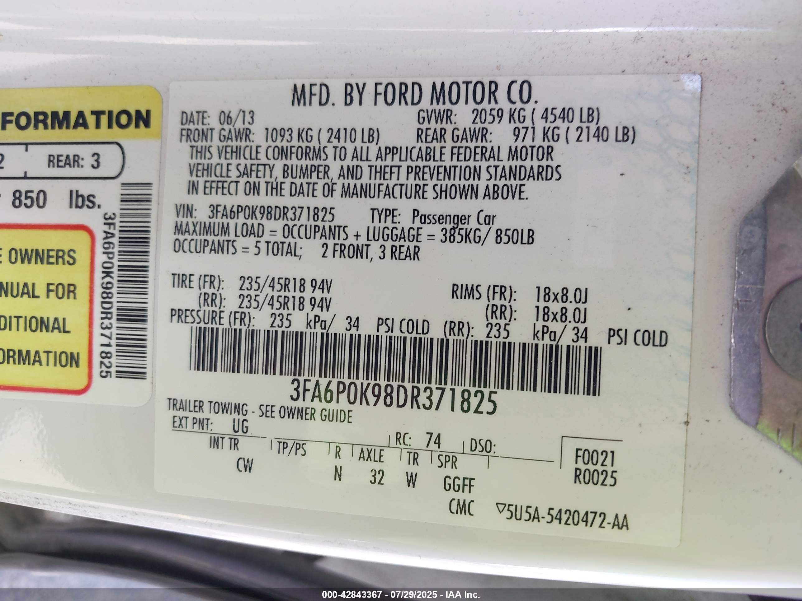 FORD FUSION image 9