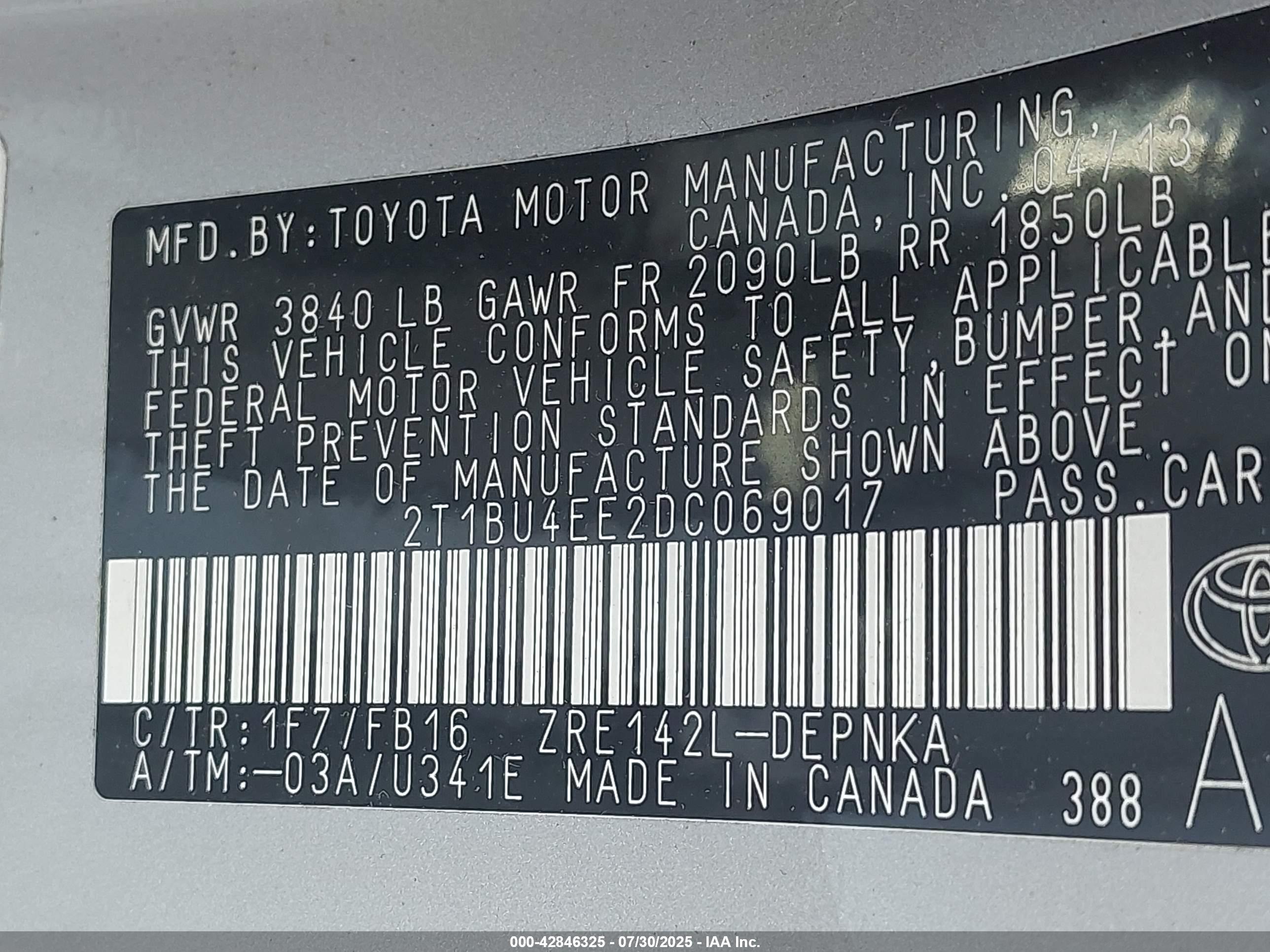 TOYOTA COROLLA image 9