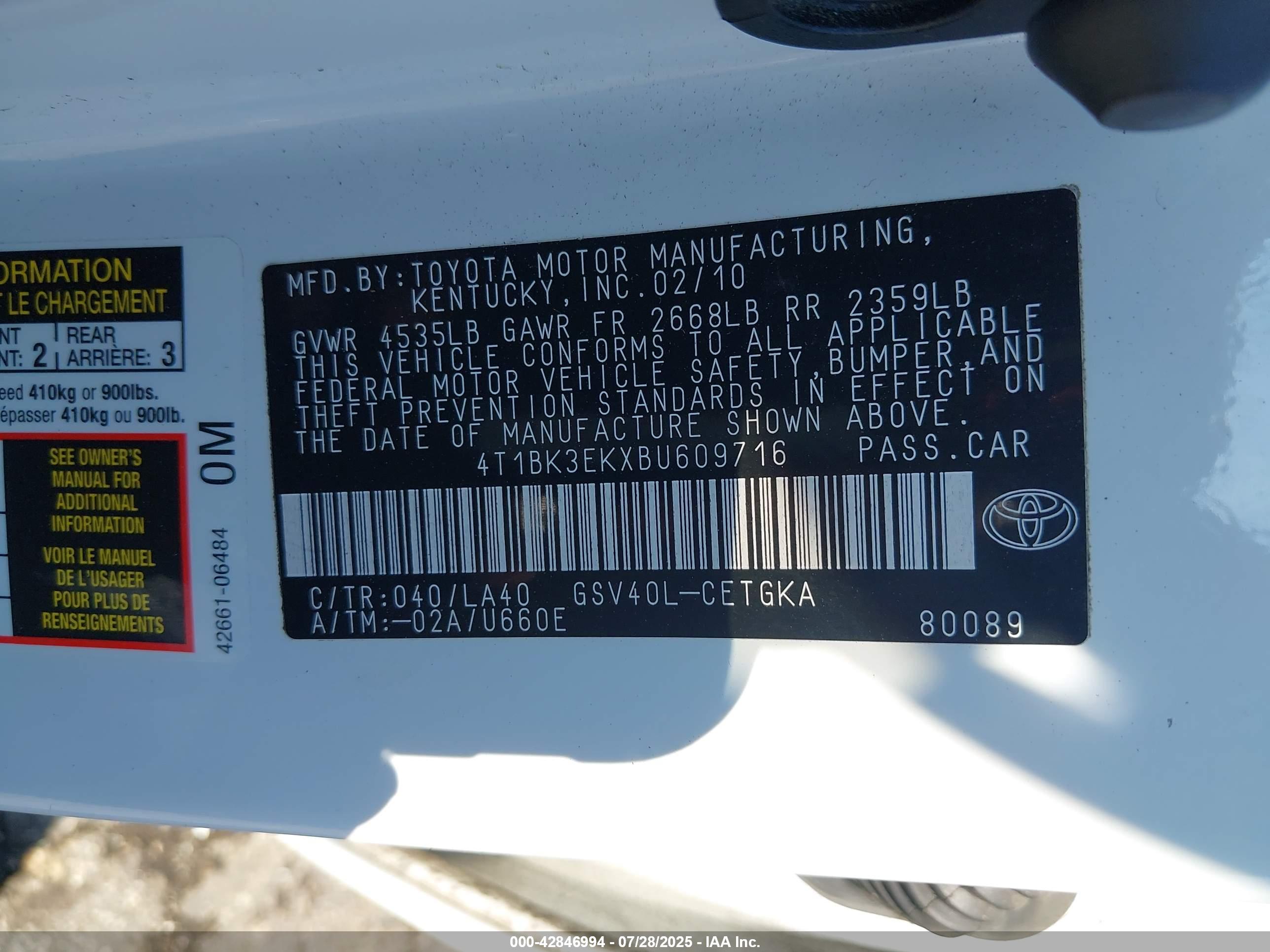 TOYOTA CAMRY image 9