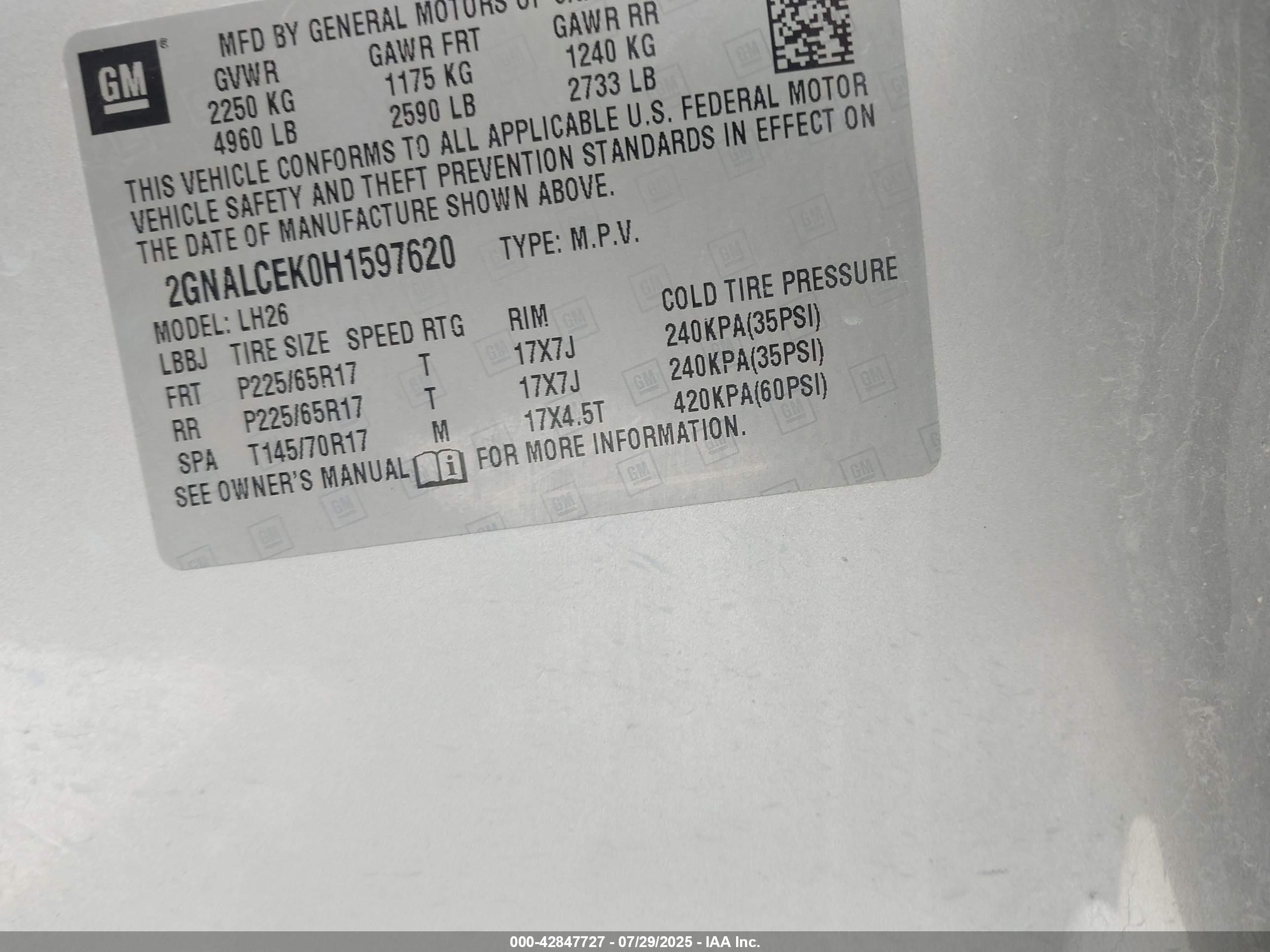 CHEVROLET EQUINOX image 9
