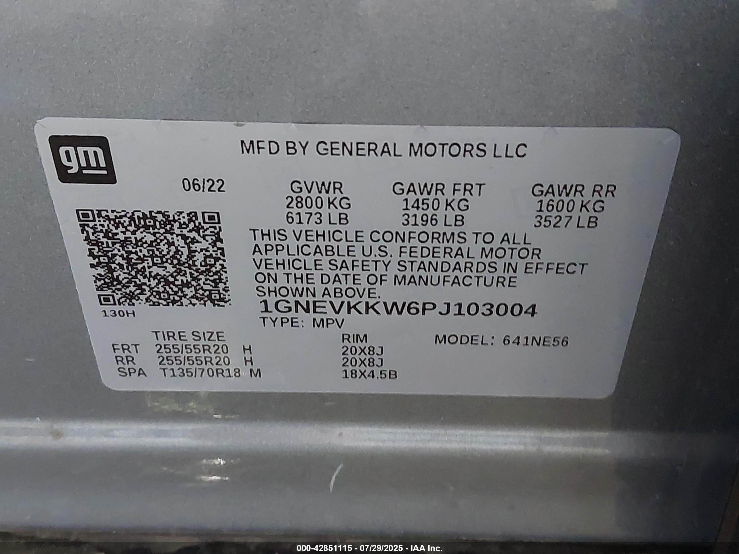 CHEVROLET TRAVERSE image 9