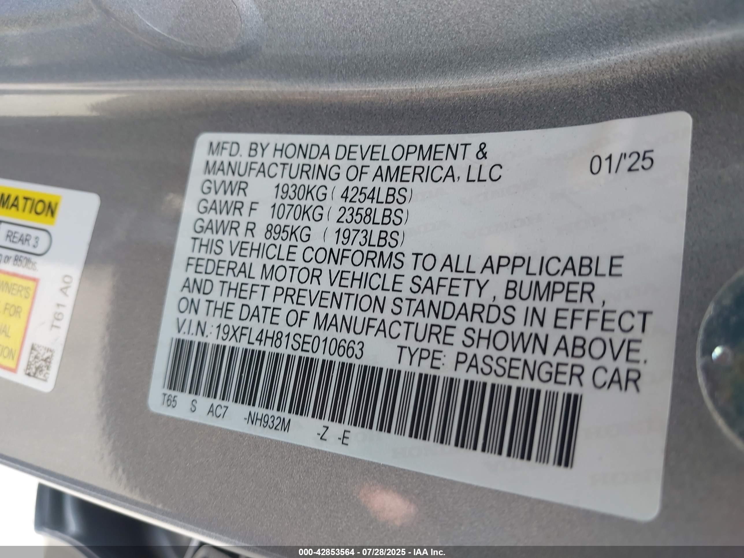 HONDA CIVIC image 9
