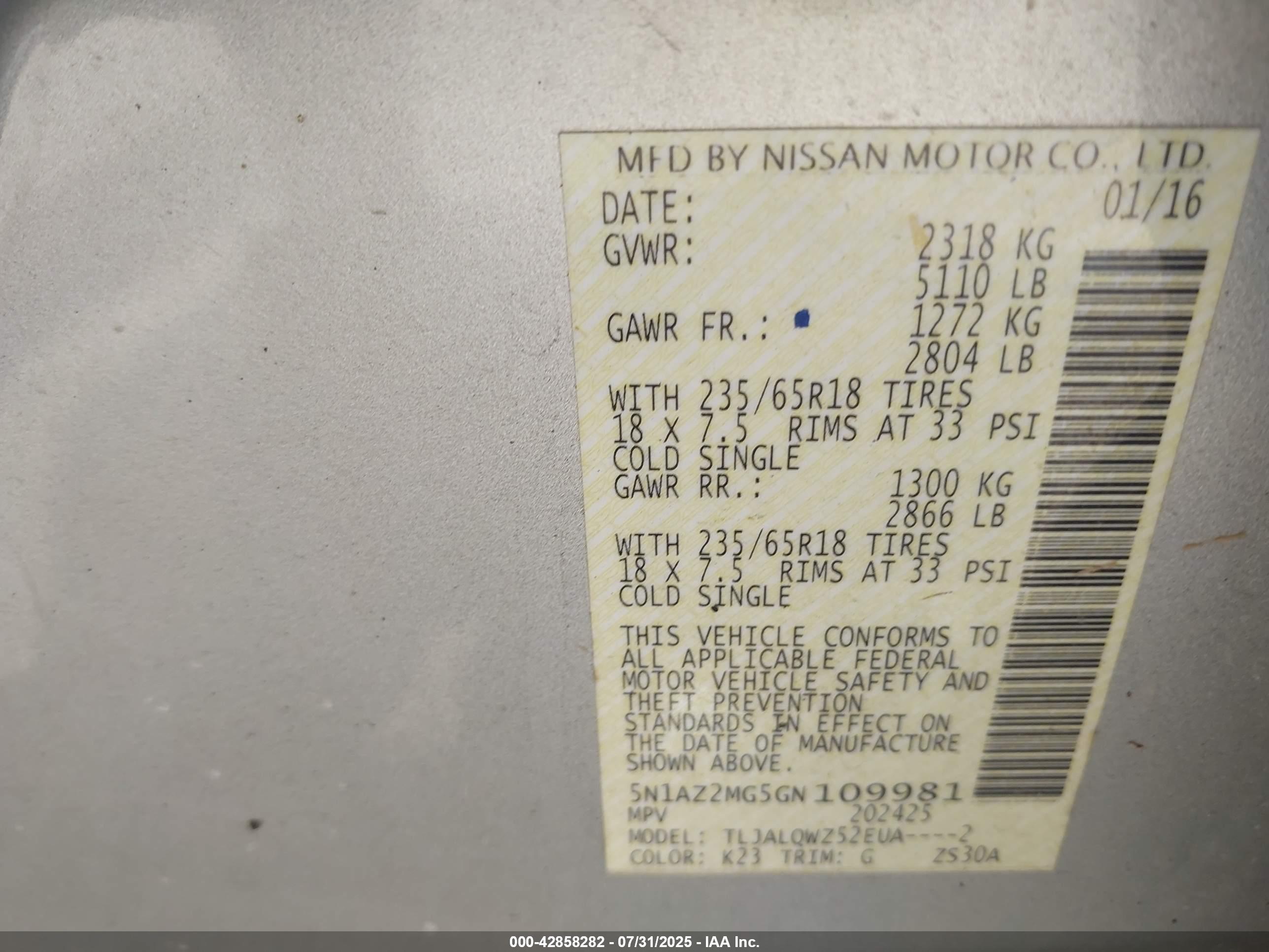 NISSAN MURANO image 9
