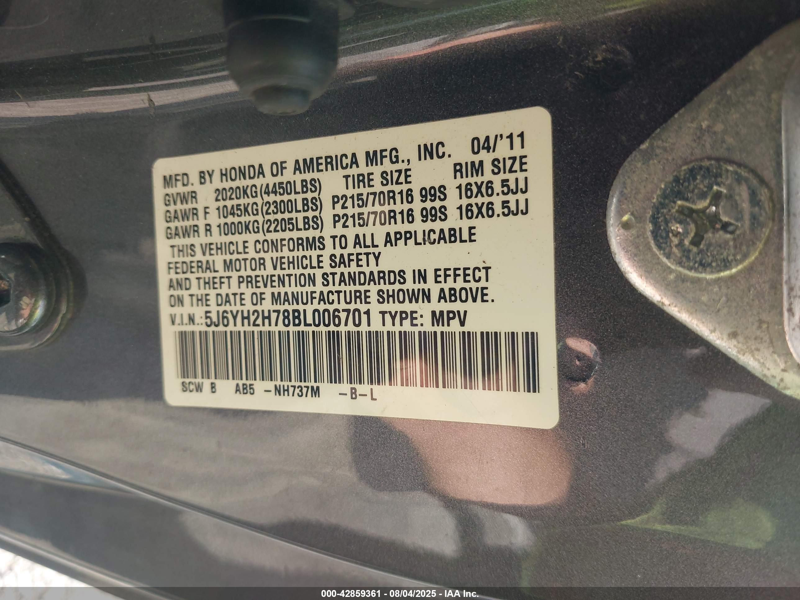 HONDA ELEMENT image 9