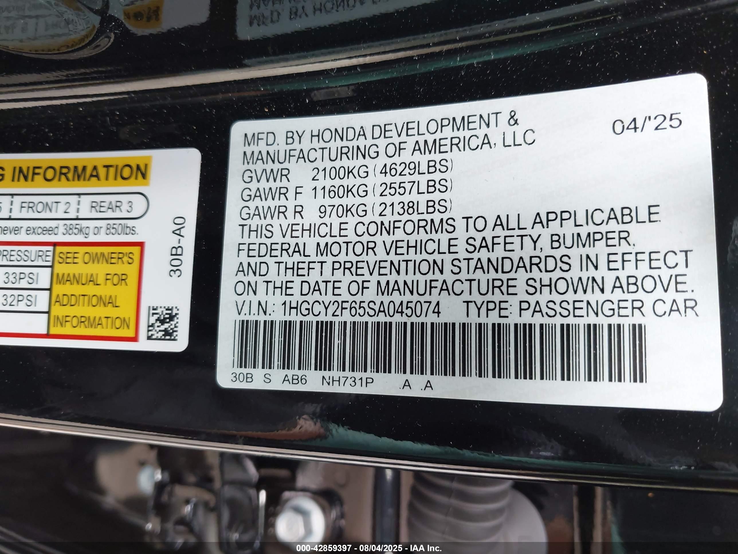HONDA ACCORD image 9