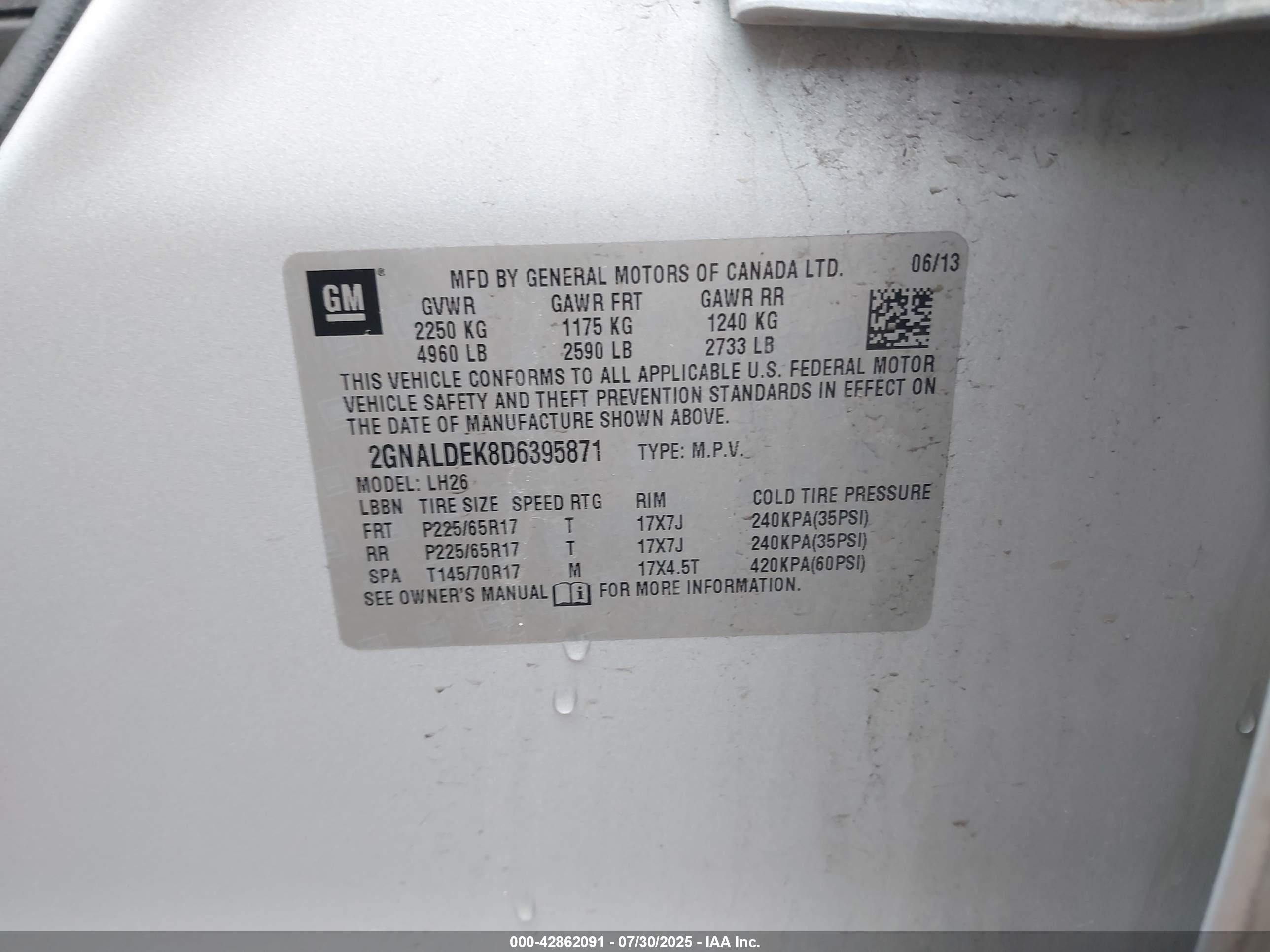 CHEVROLET EQUINOX image 9