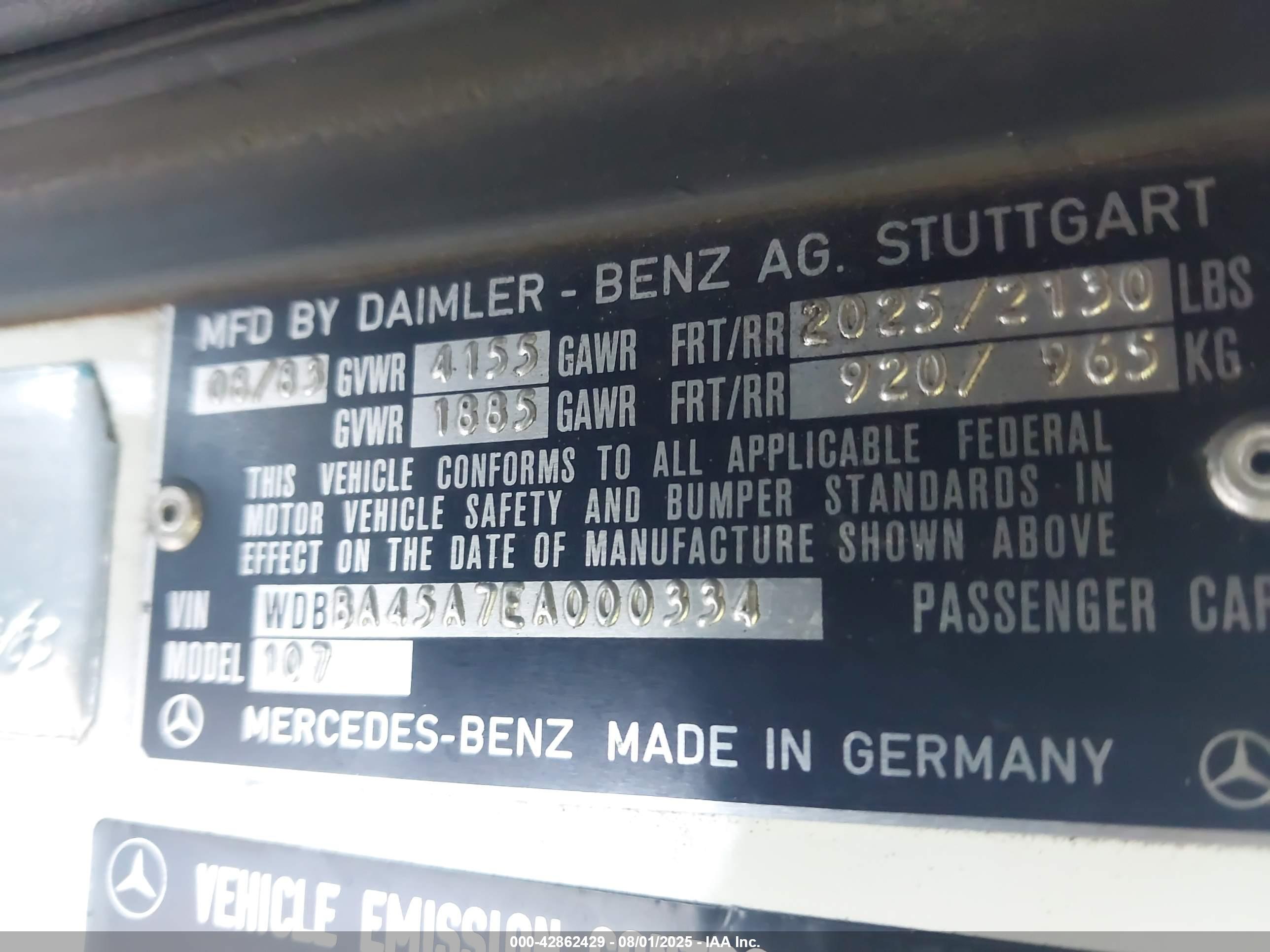 MERCEDES-BENZ 380 image 9