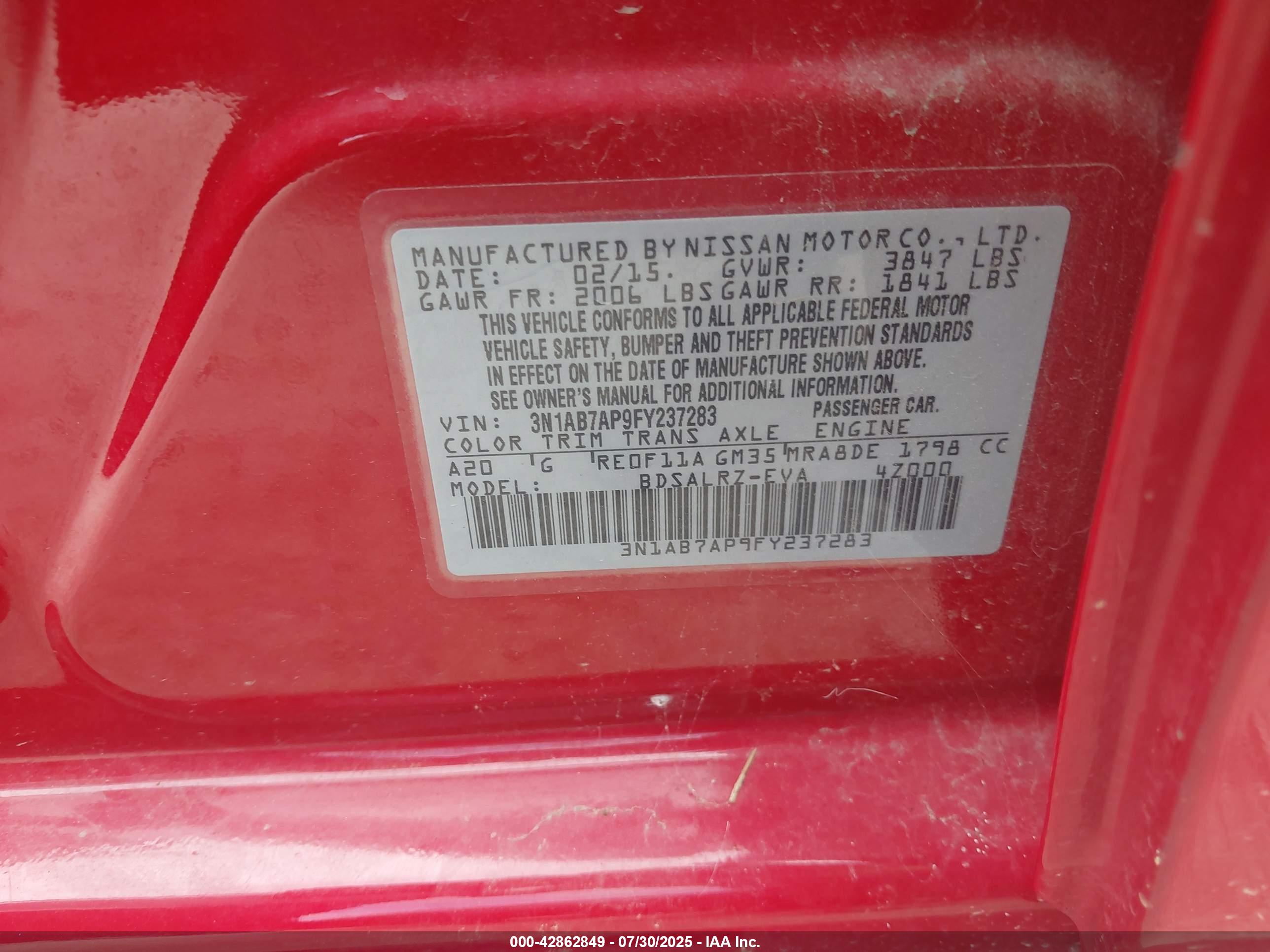 NISSAN SENTRA image 9