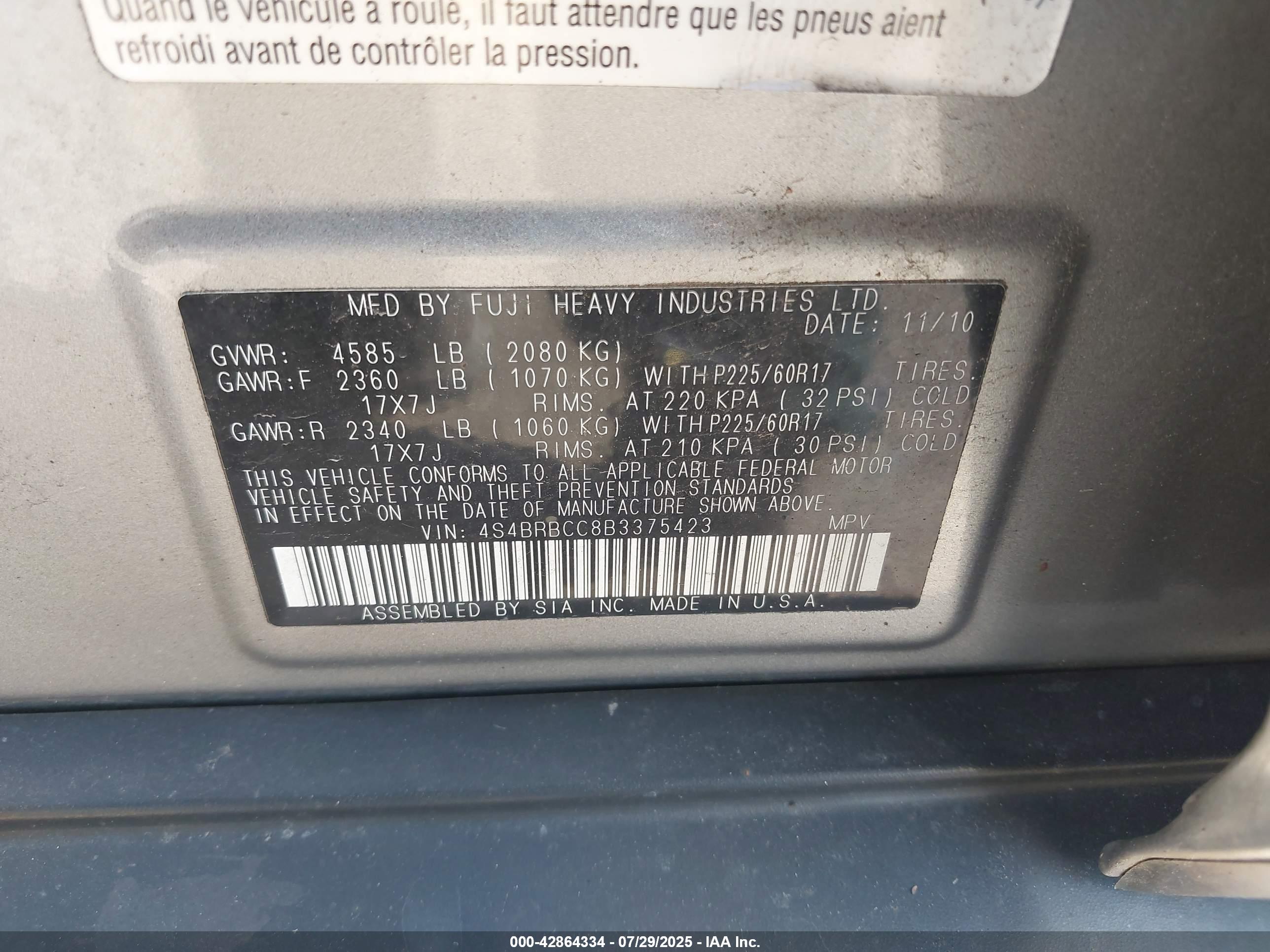 SUBARU OUTBACK image 9