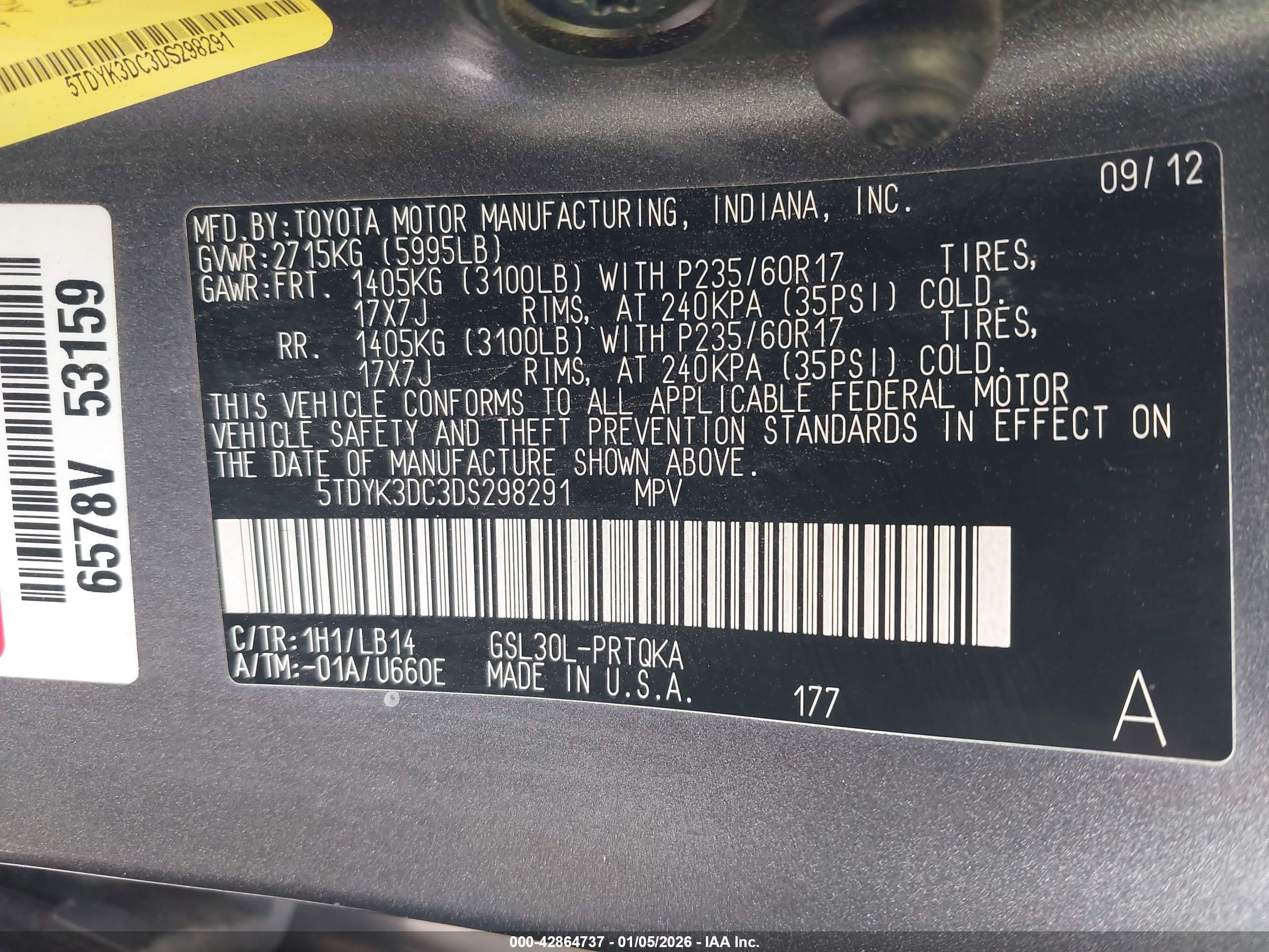 TOYOTA SIENNA image 9