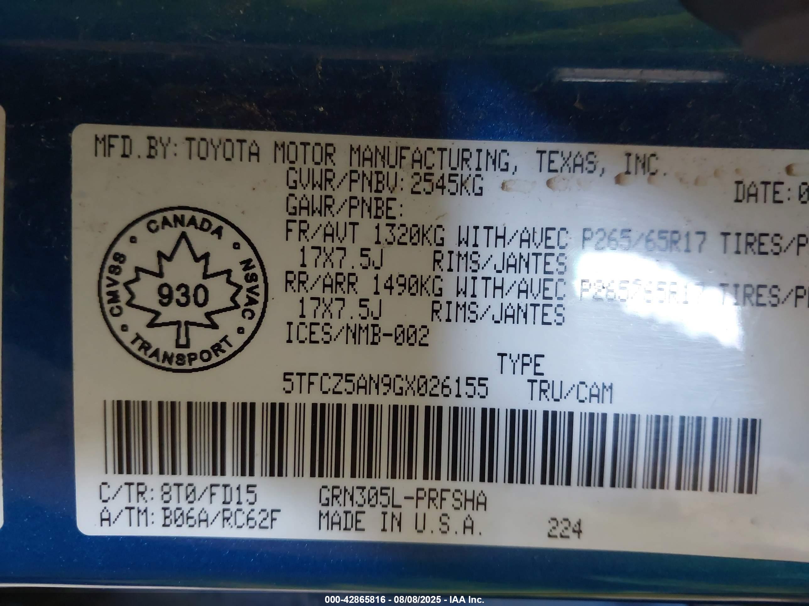 TOYOTA TACOMA image 9