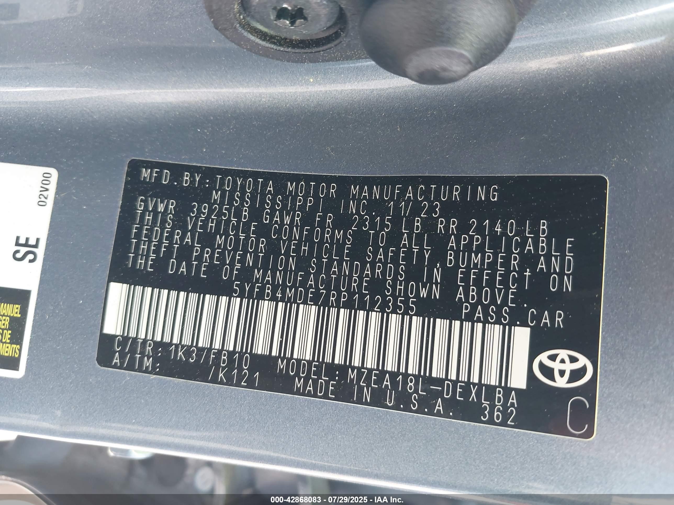 TOYOTA COROLLA image 9