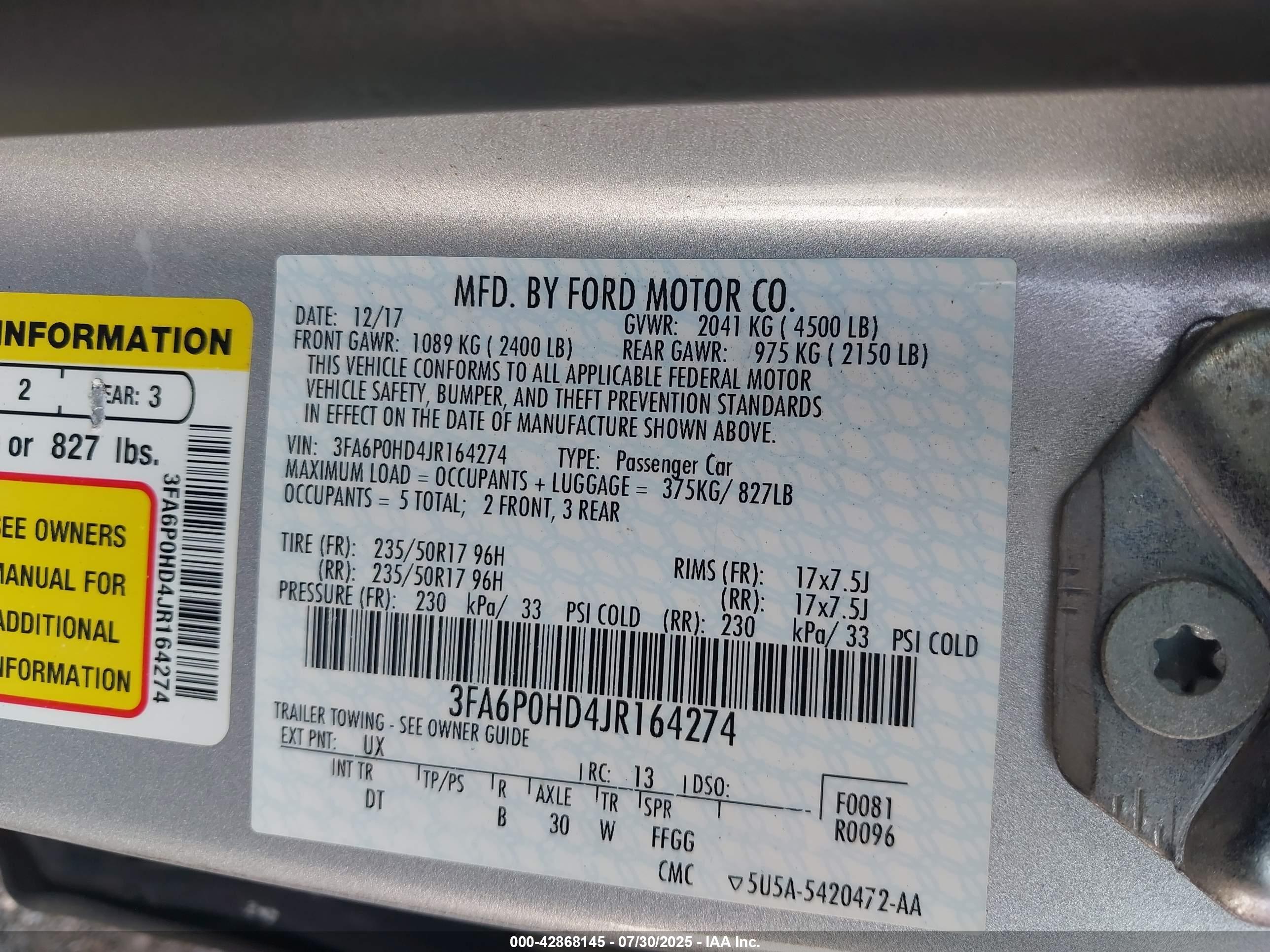 FORD FUSION image 9