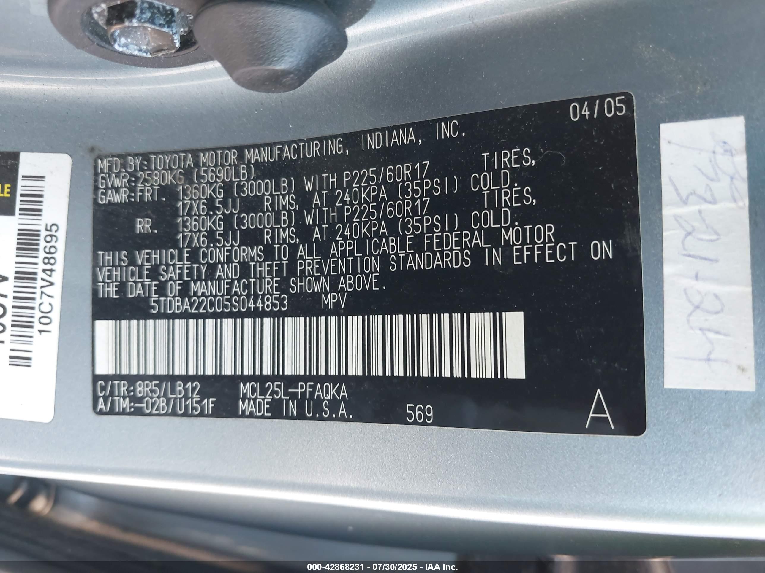 TOYOTA SIENNA image 9