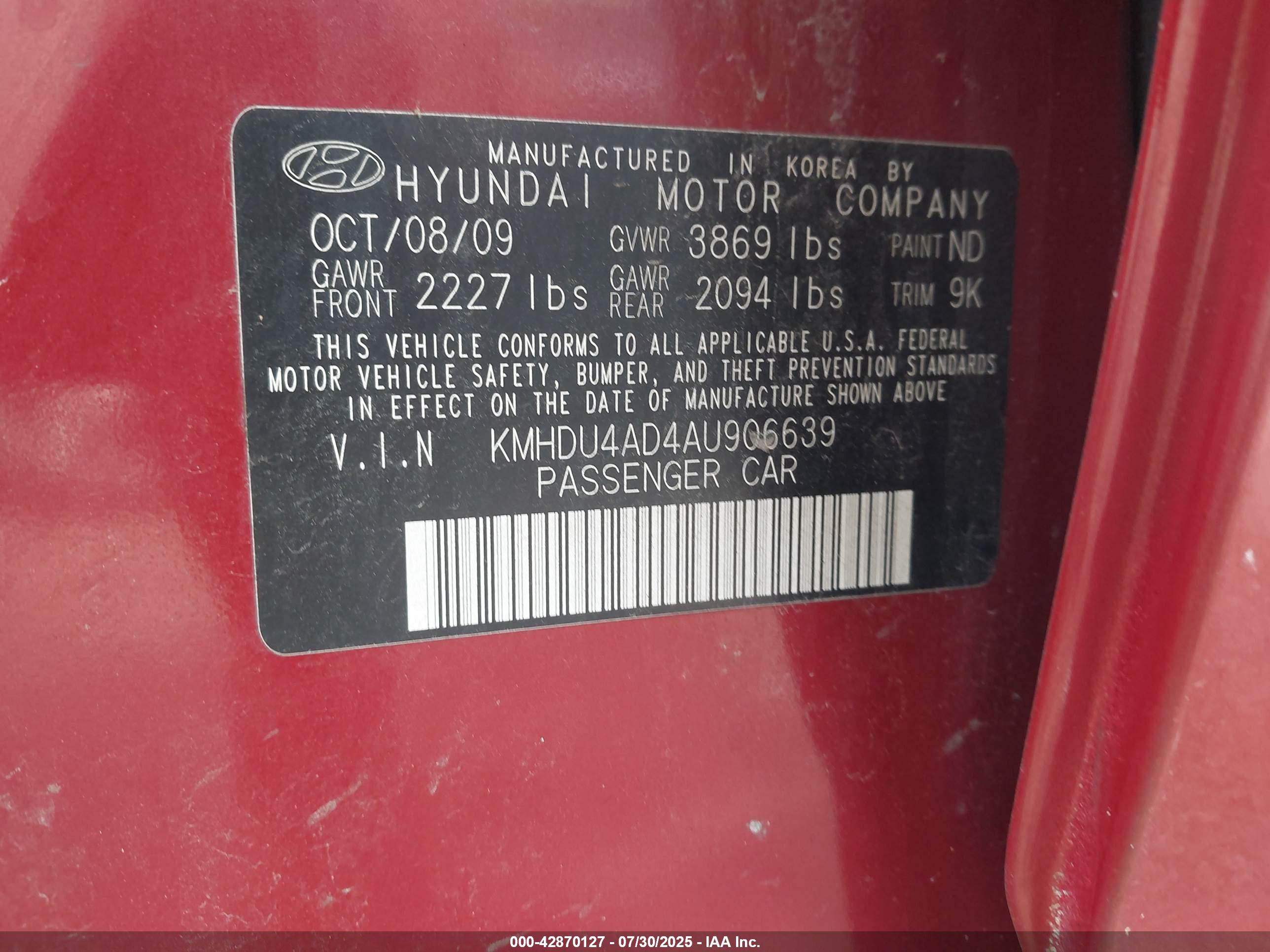 HYUNDAI ELANTRA image 9
