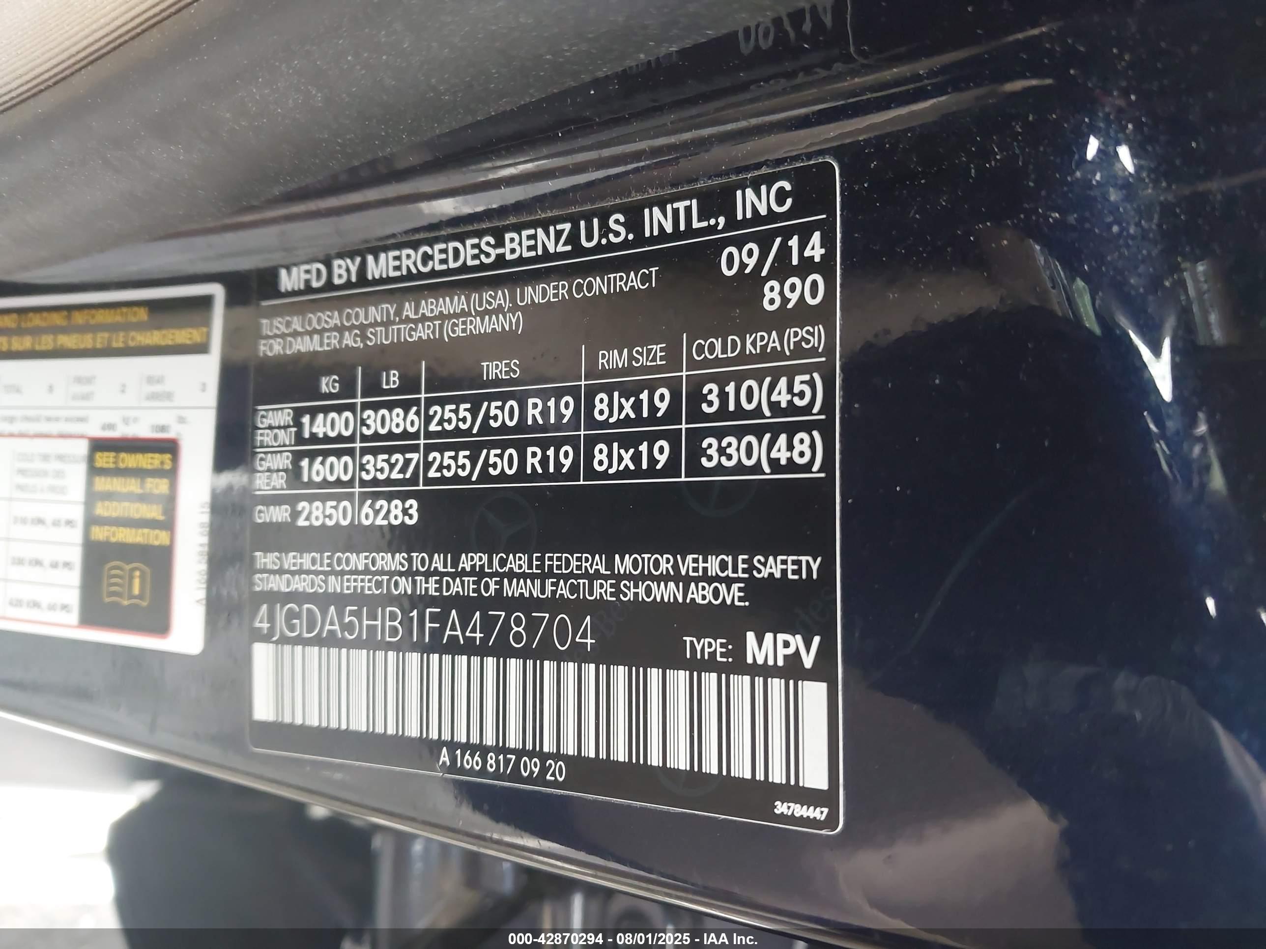 MERCEDES-BENZ ML image 9