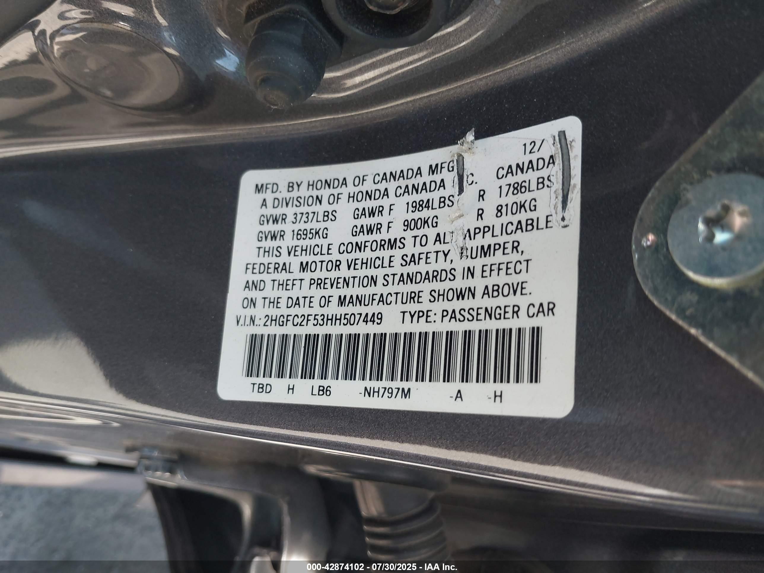HONDA CIVIC image 9