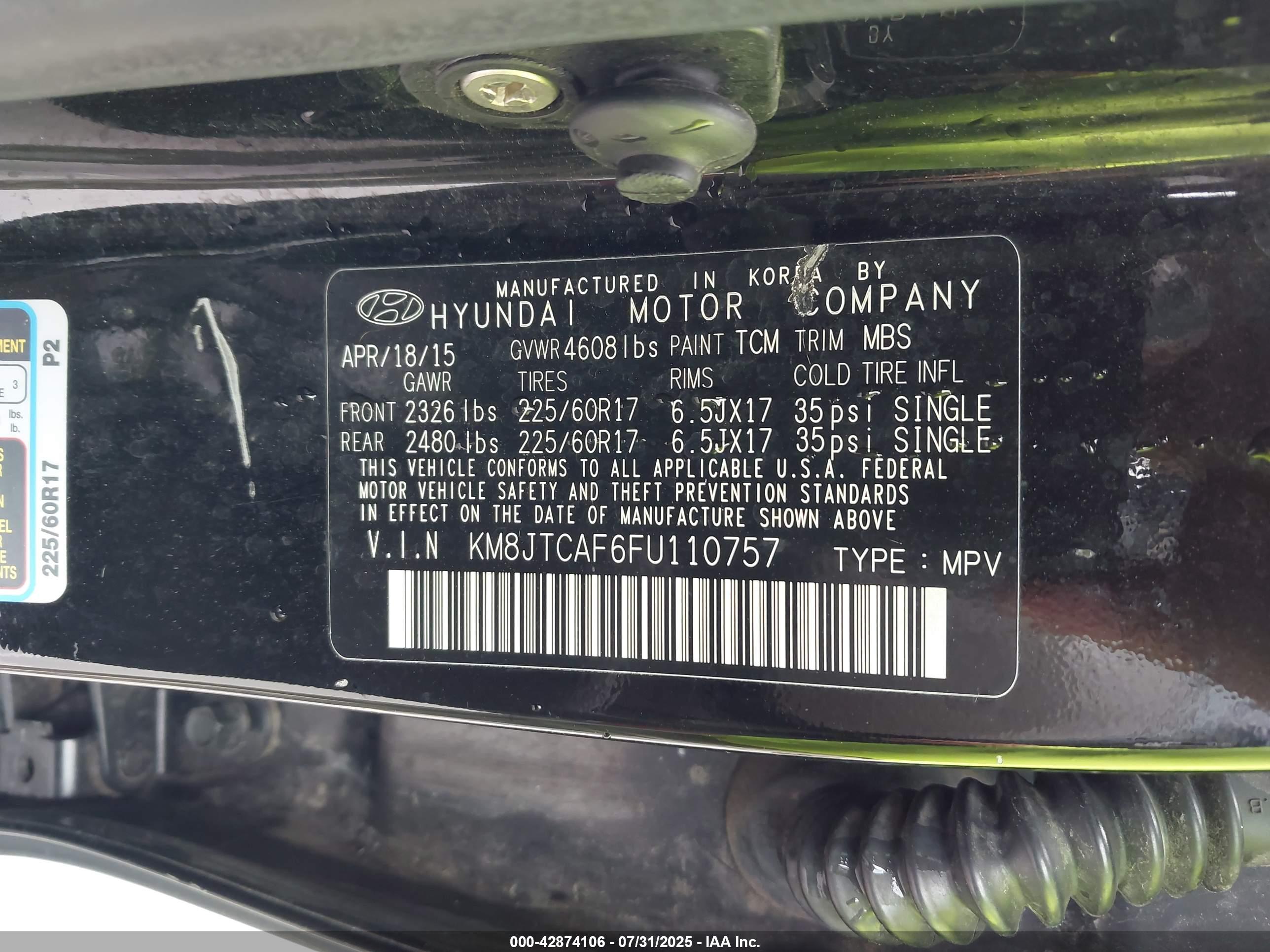 HYUNDAI TUCSON image 9