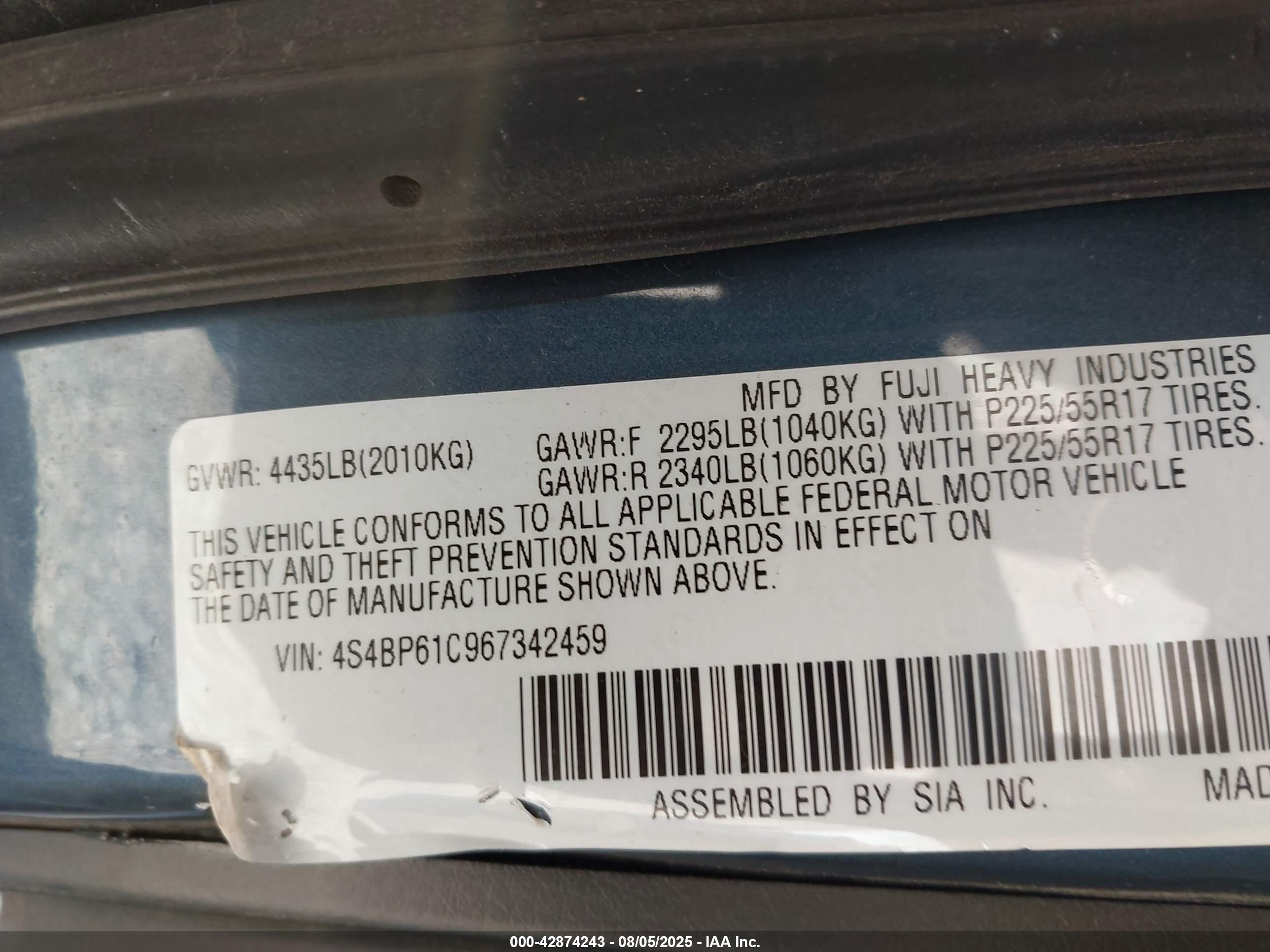 SUBARU OUTBACK image 9