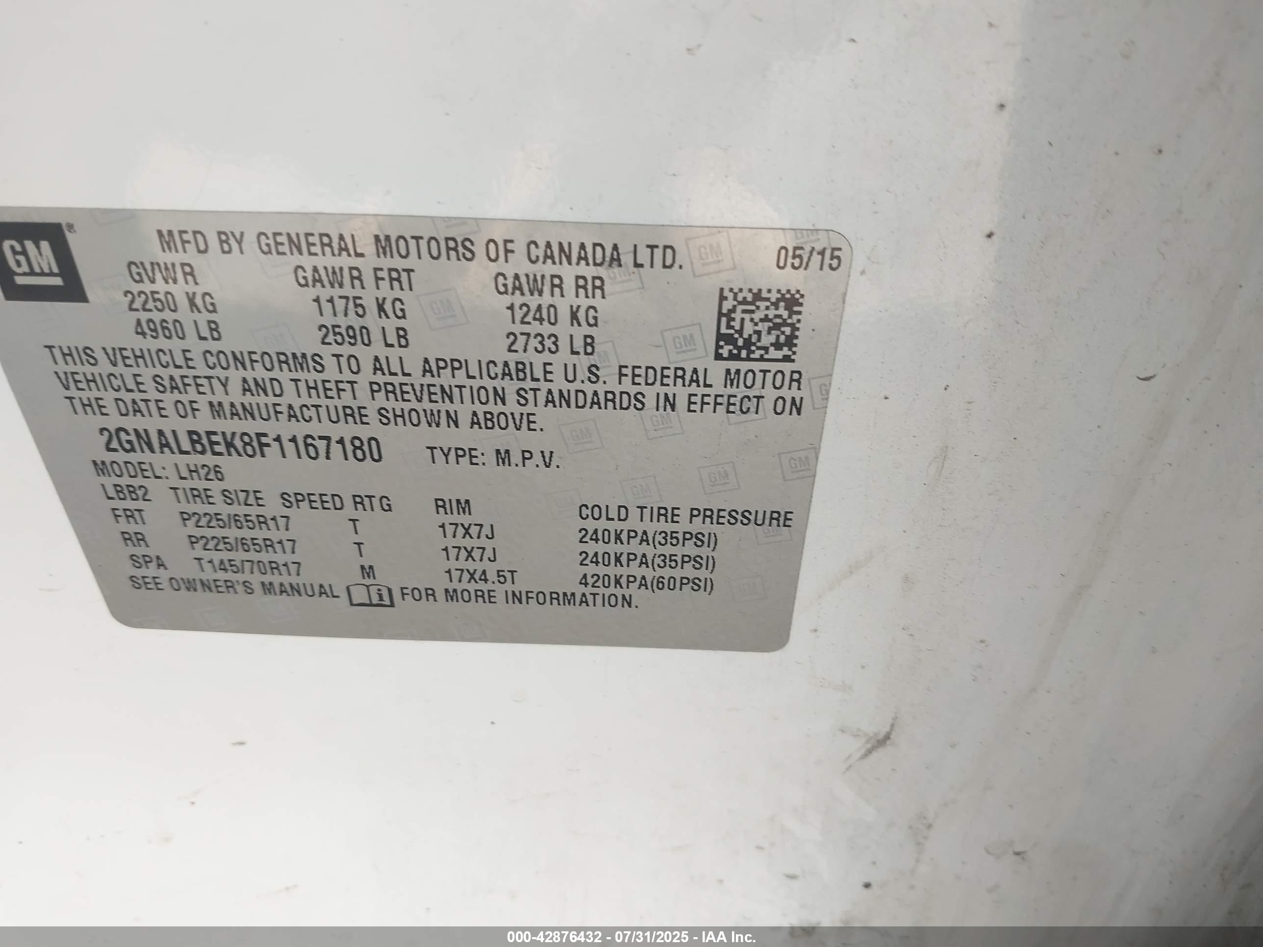 CHEVROLET EQUINOX image 9
