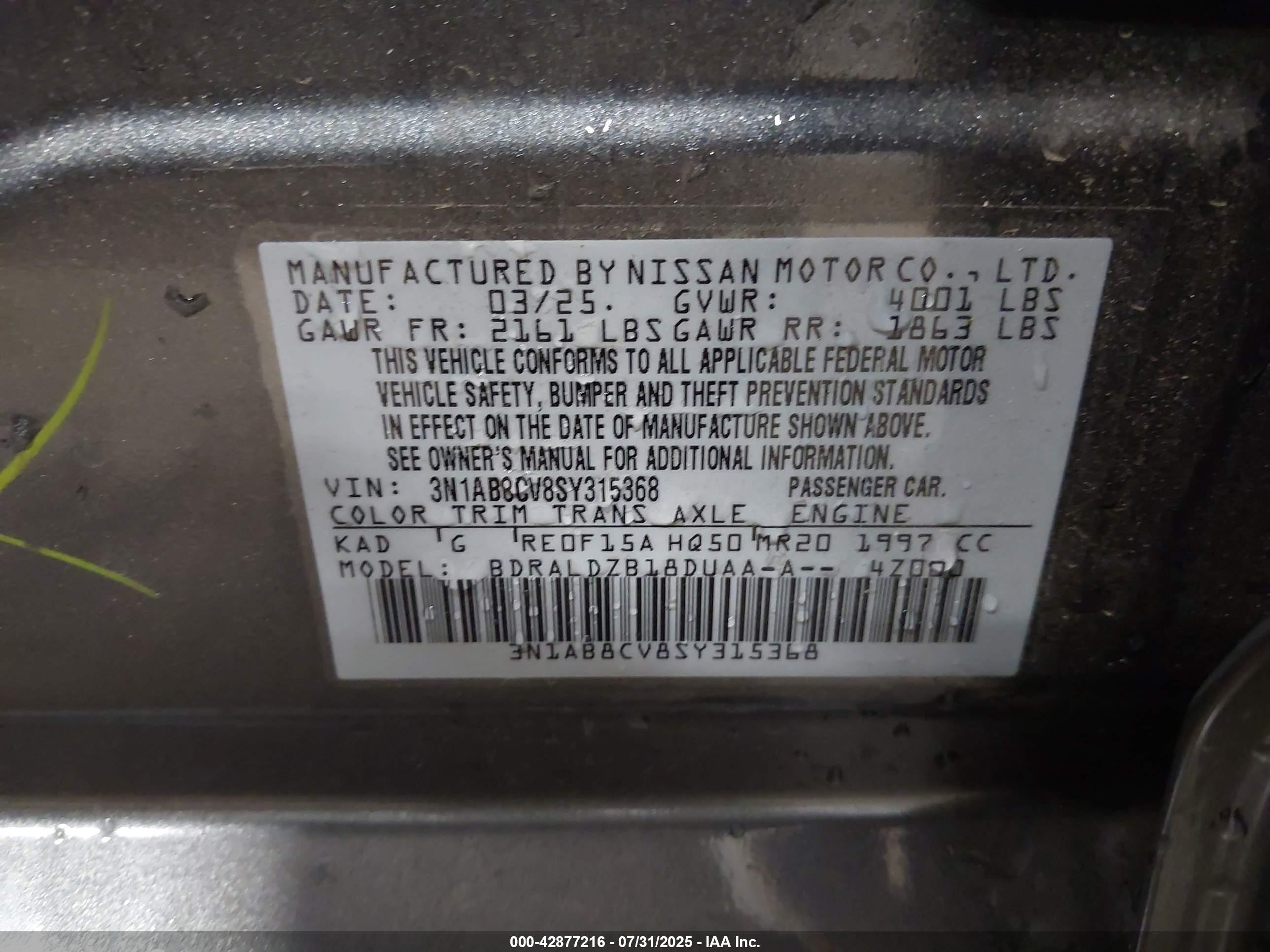 NISSAN SENTRA image 9