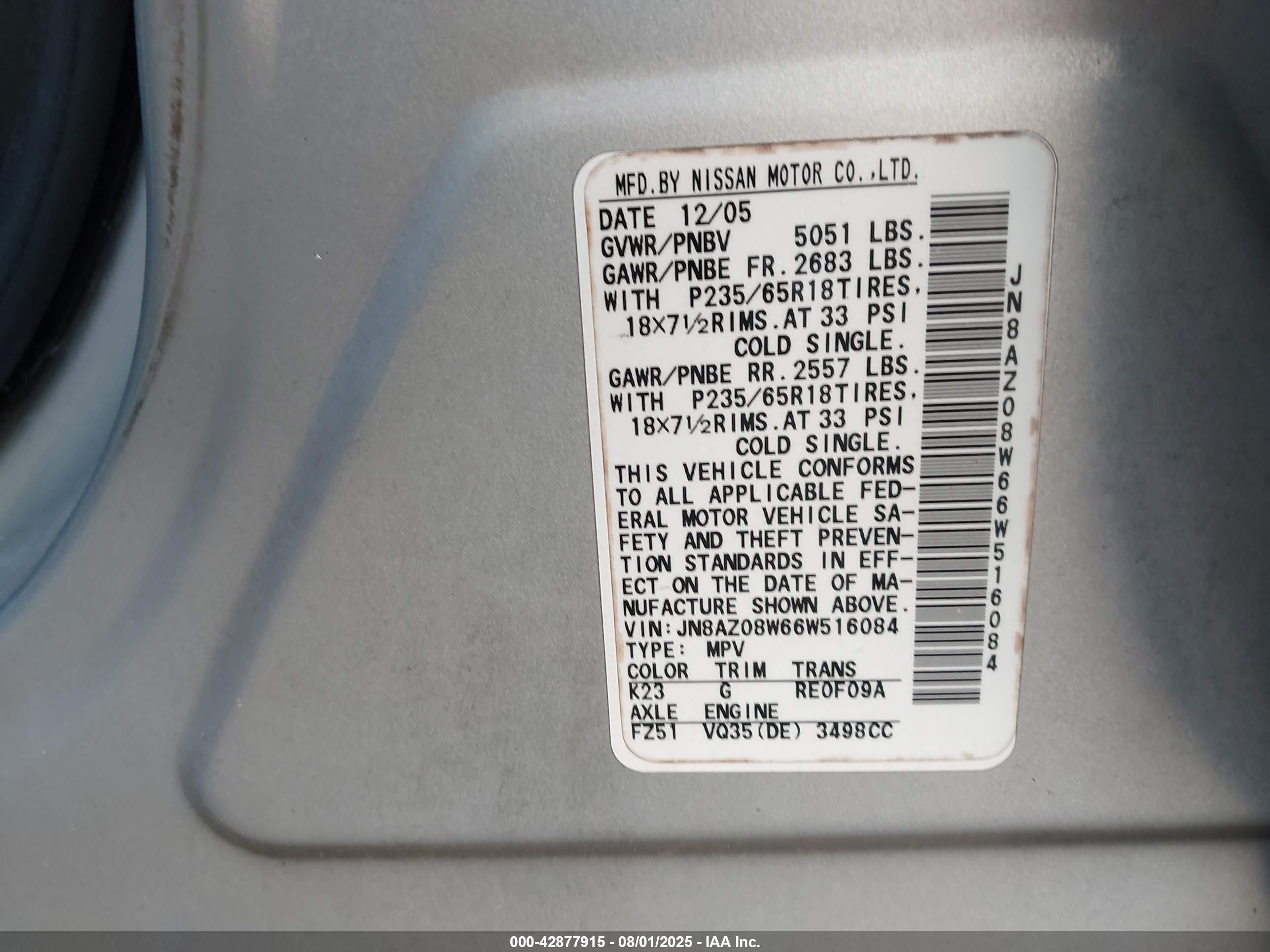 NISSAN MURANO image 9