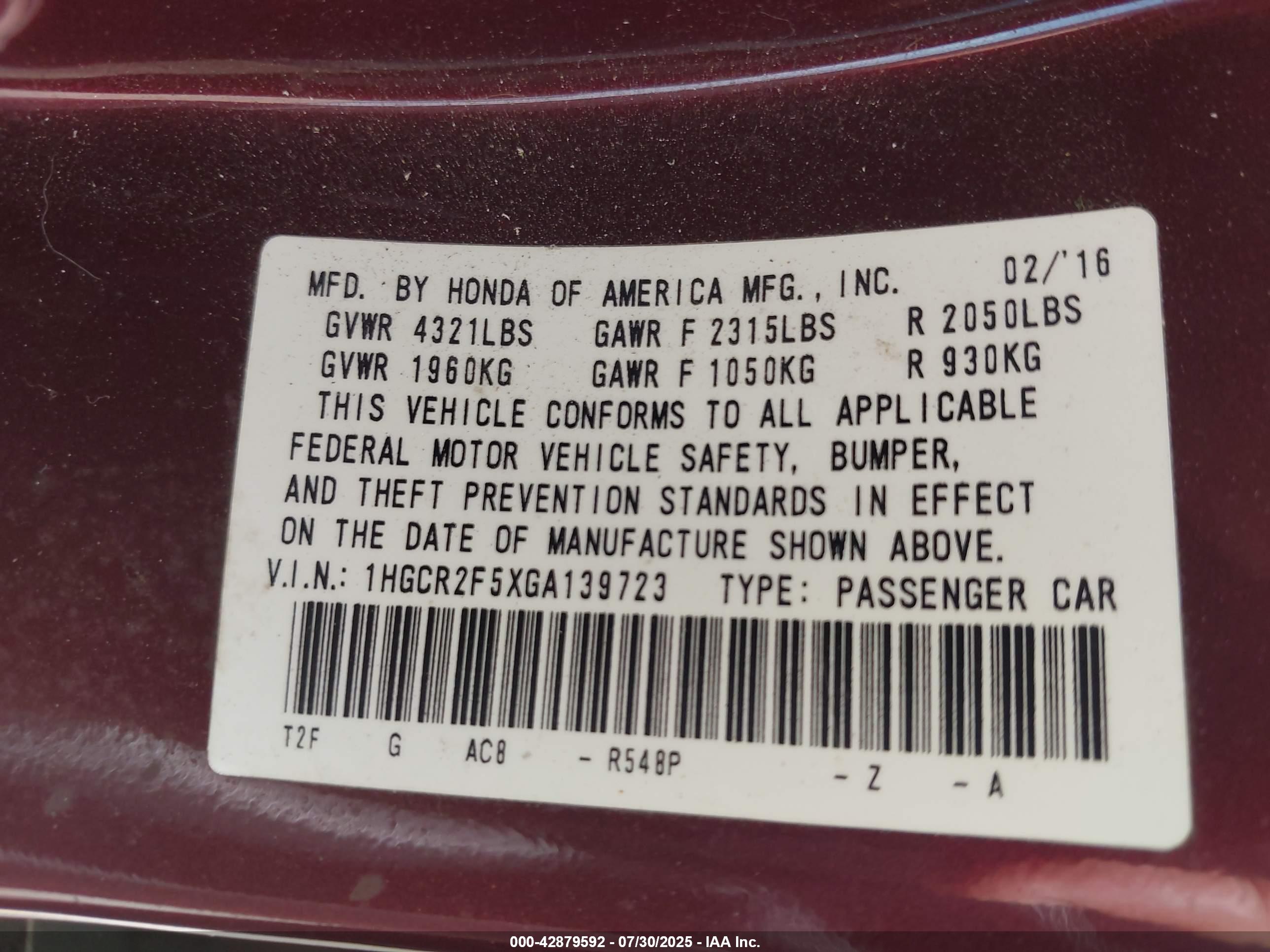 HONDA ACCORD image 9
