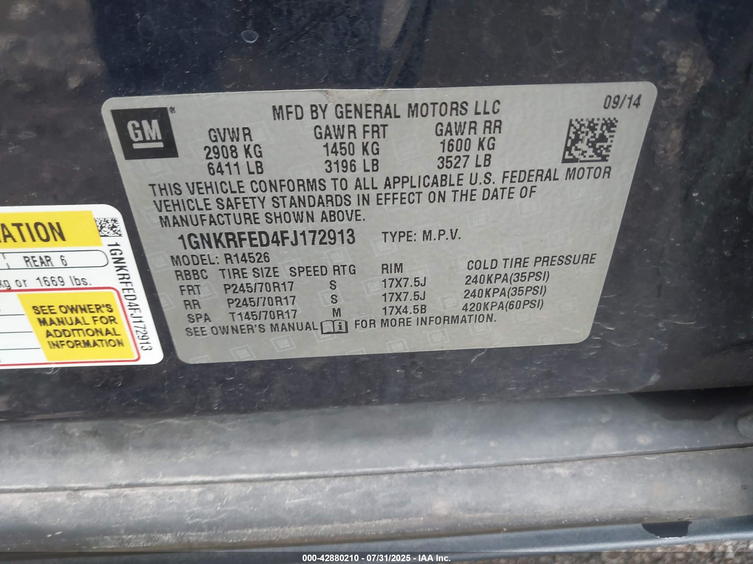 CHEVROLET TRAVERSE image 9