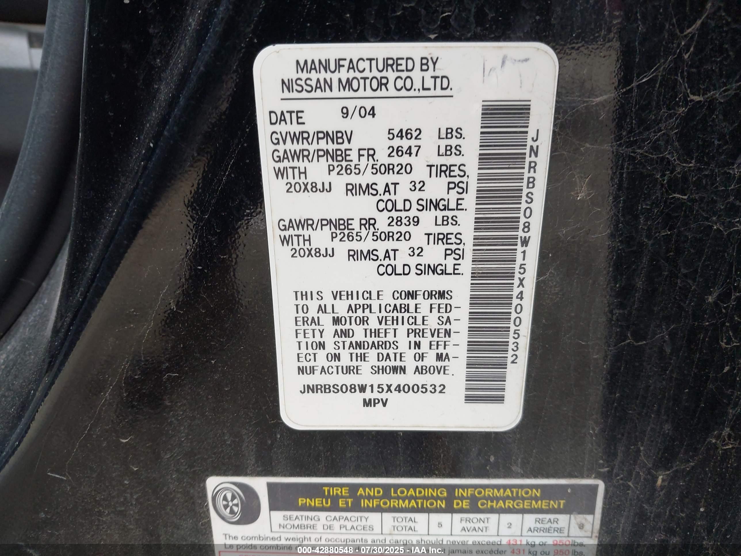 INFINITI FX45 image 9