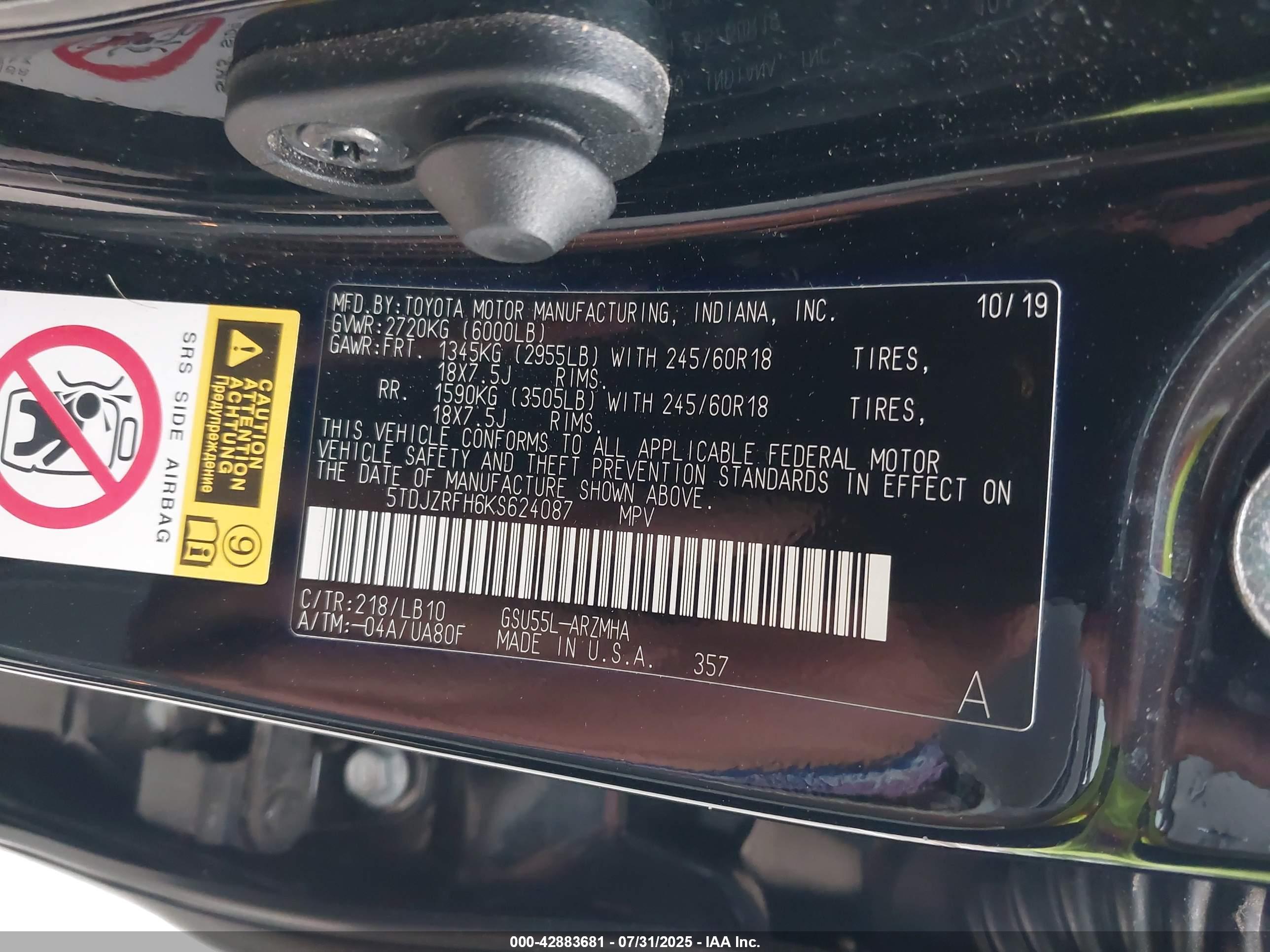 TOYOTA HIGHLANDER image 9