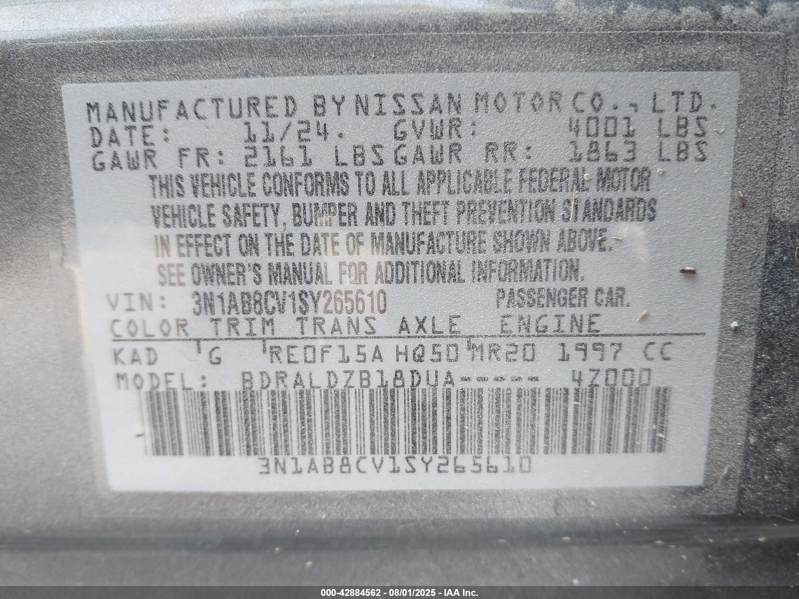 NISSAN SENTRA image 9