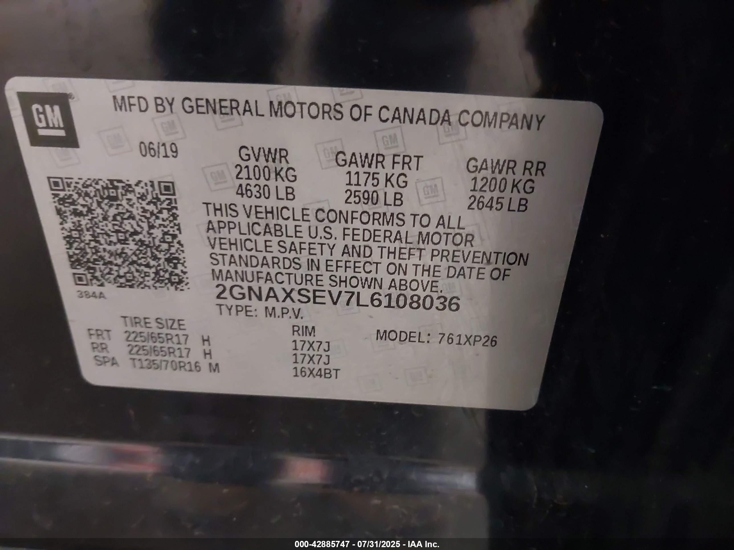 CHEVROLET EQUINOX image 9