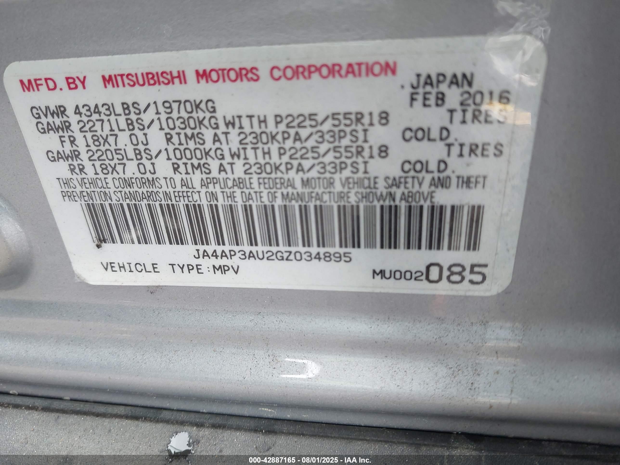 MITSUBISHI OUTLANDER image 9