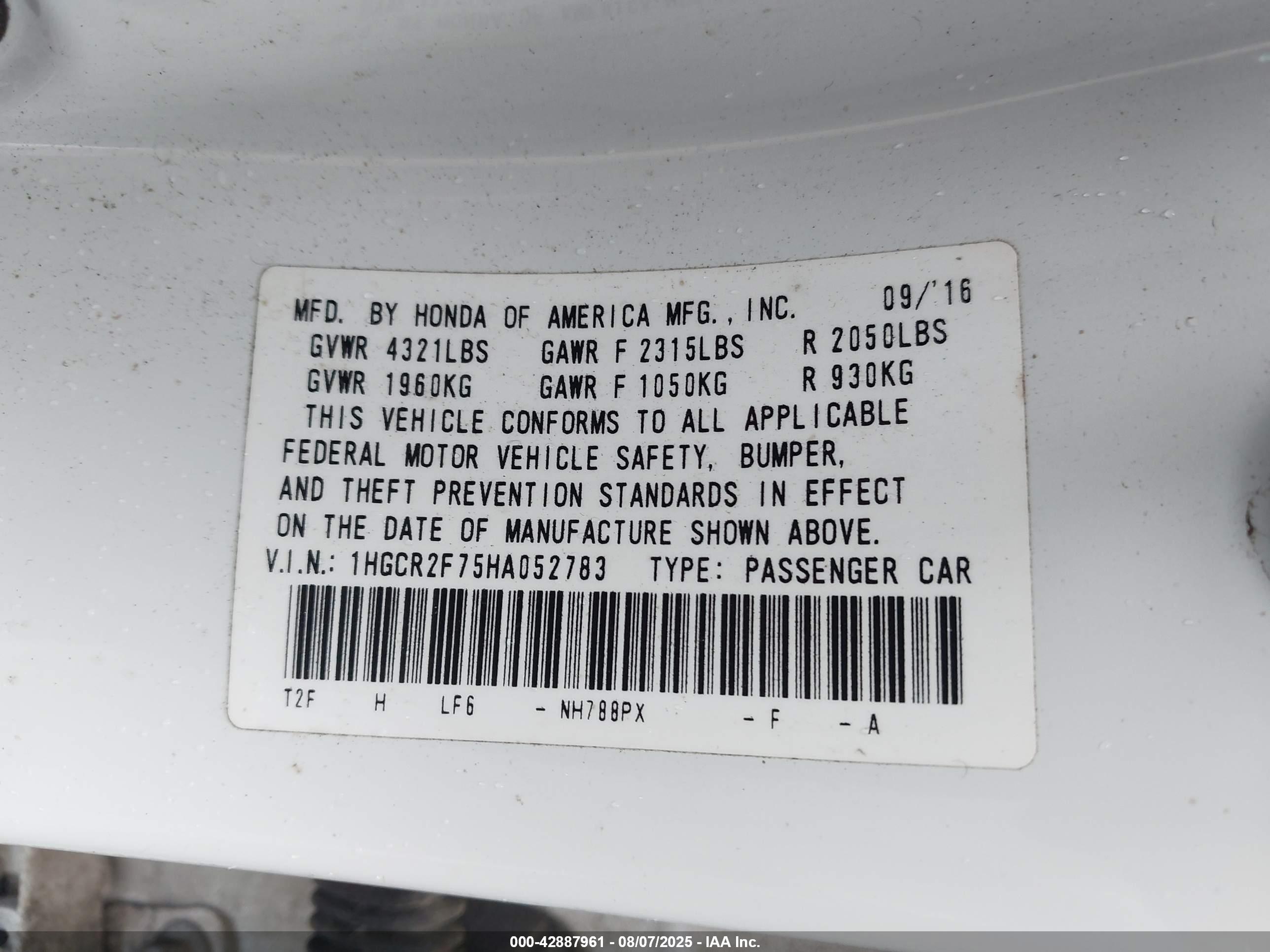 HONDA ACCORD image 9