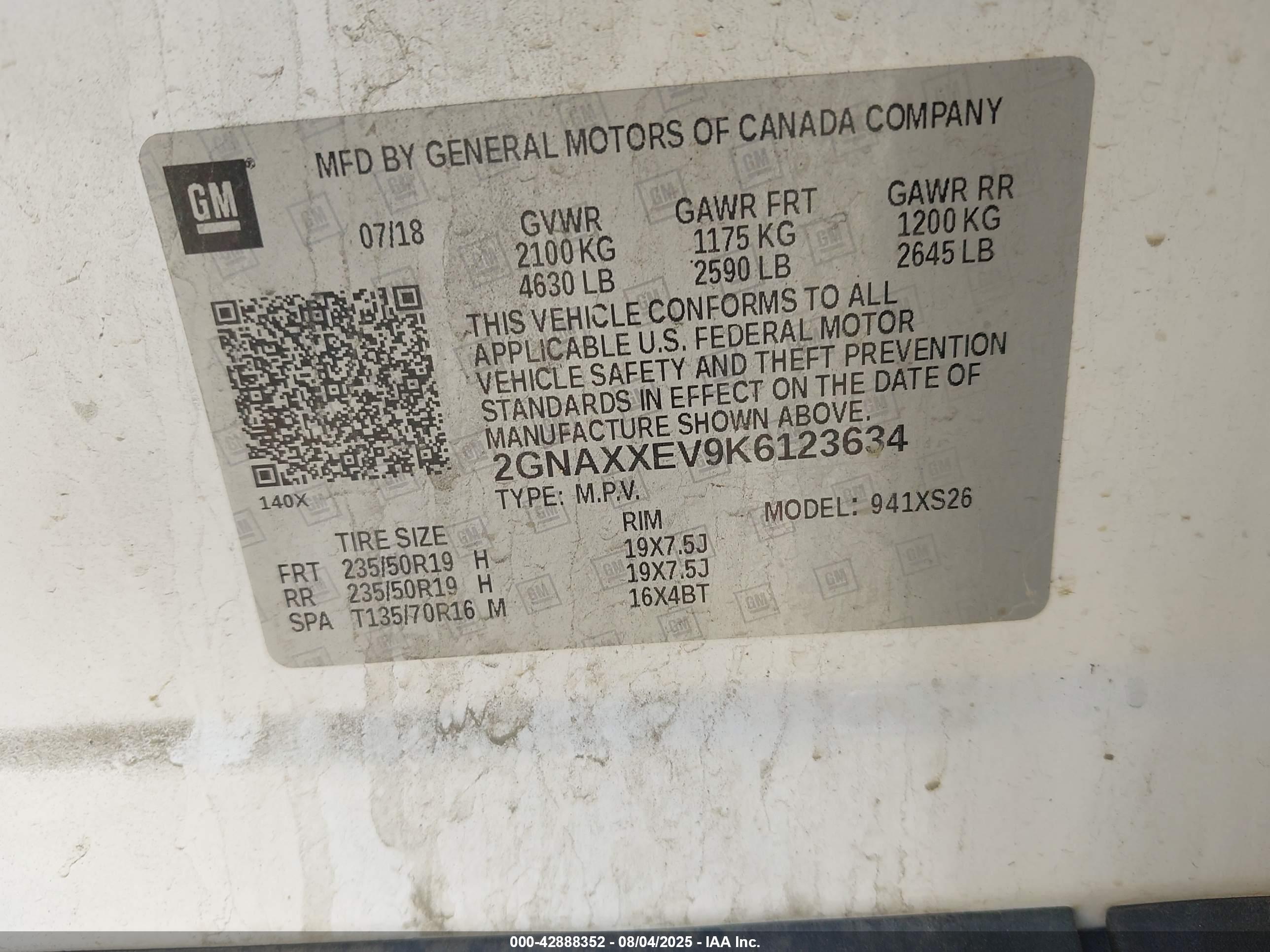 CHEVROLET EQUINOX image 9